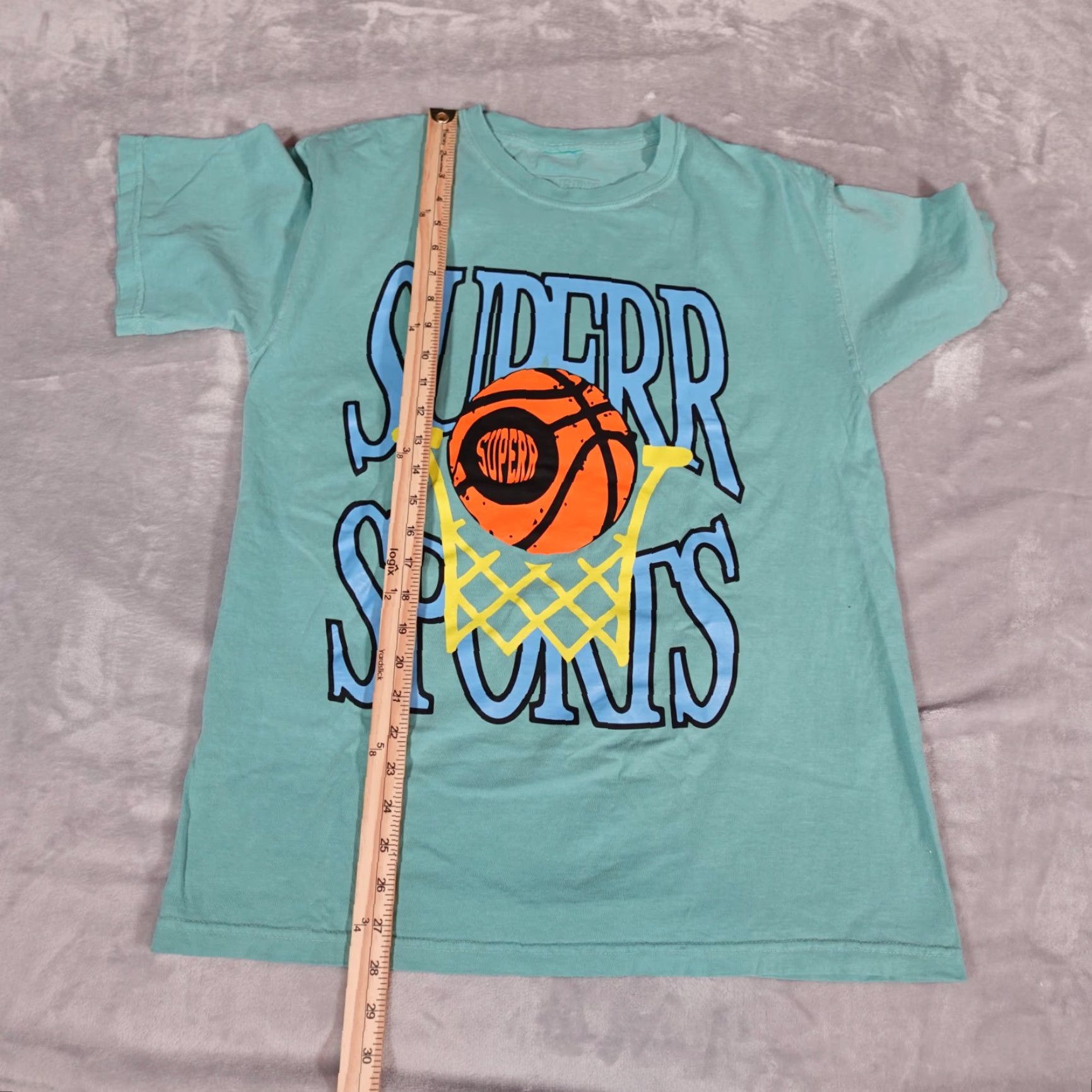 Logo 7 VINTAGE Superrradical Basketball Logo T-Shirt Mens Medium Green Sports 2020s Size US M / EU 48-50 / 2 - 6 Thumbnail