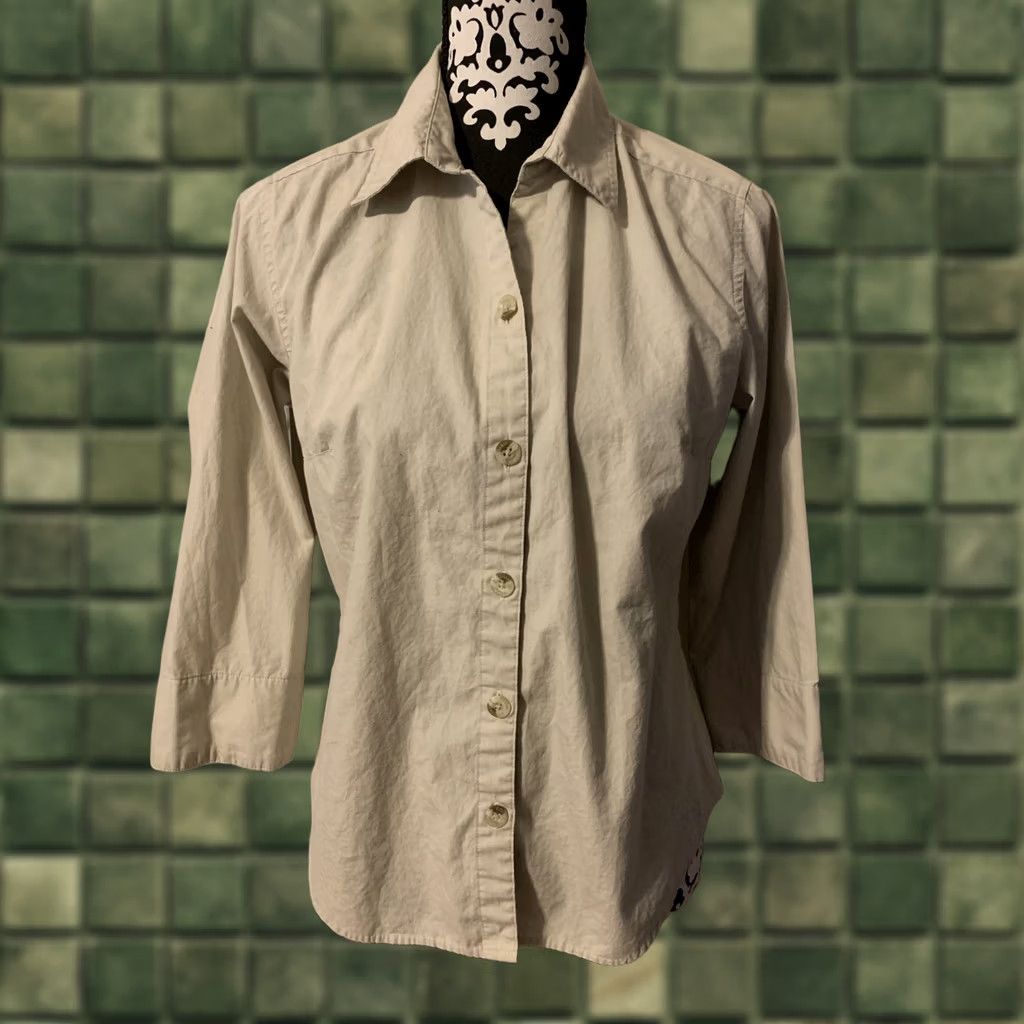 Vintage Columbia Button-Up Shirt 3/4 Sleeve Brown Womens M Travel Wear Size M Size M / US 6-8 / IT 42-44 - 1 Thumbnail