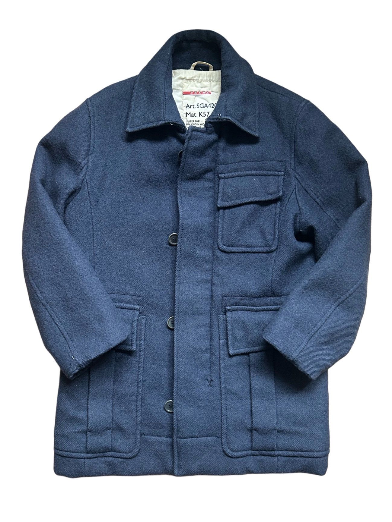 Prada Vintage Prada Wool Jacket Size US M / EU 48-50 / 2 - 1 Thumbnail