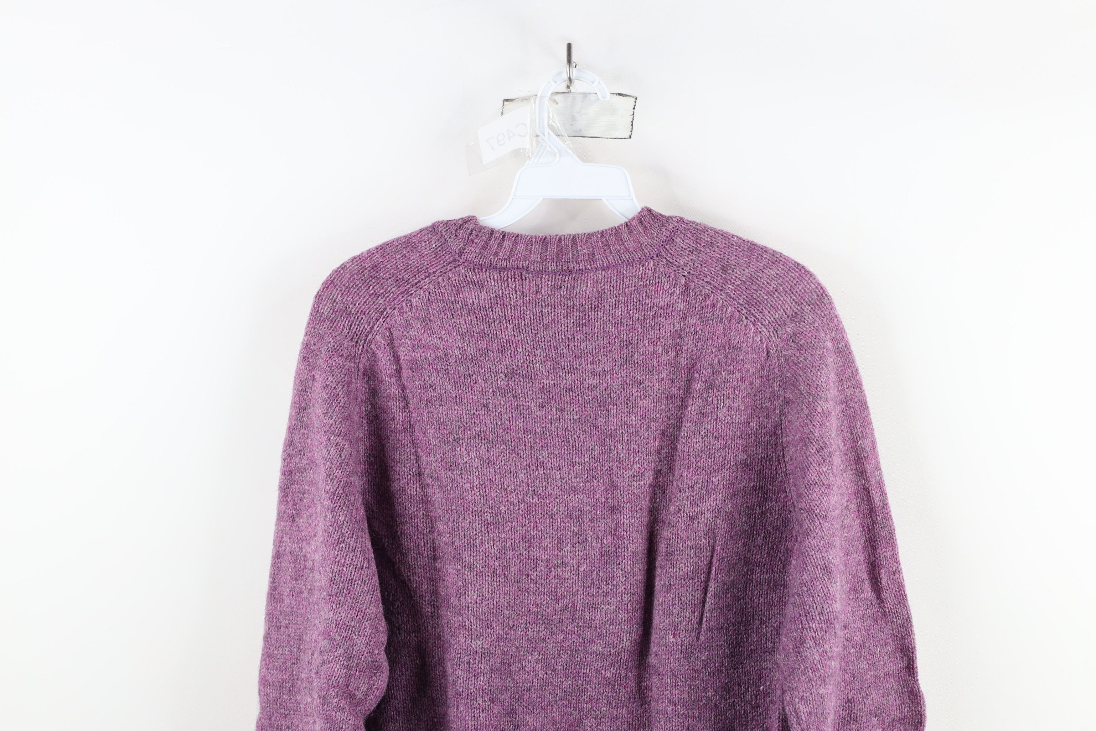 Vintage Vintage 70s Streetwear Wool Blend Knit Sweater Purple AS IS Size US M / EU 48-50 / 2 - 10 Thumbnail