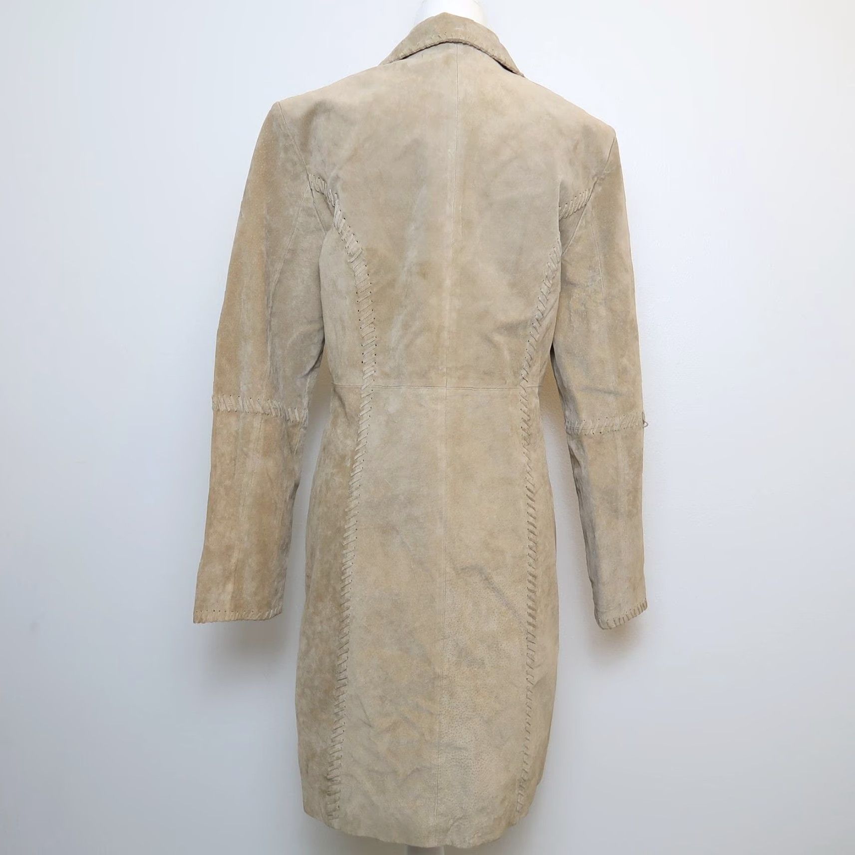 Vintage VINTAGE Me Jane tan suede leather western style jacket coat M Size M / US 6-8 / IT 42-44 - 3 Thumbnail