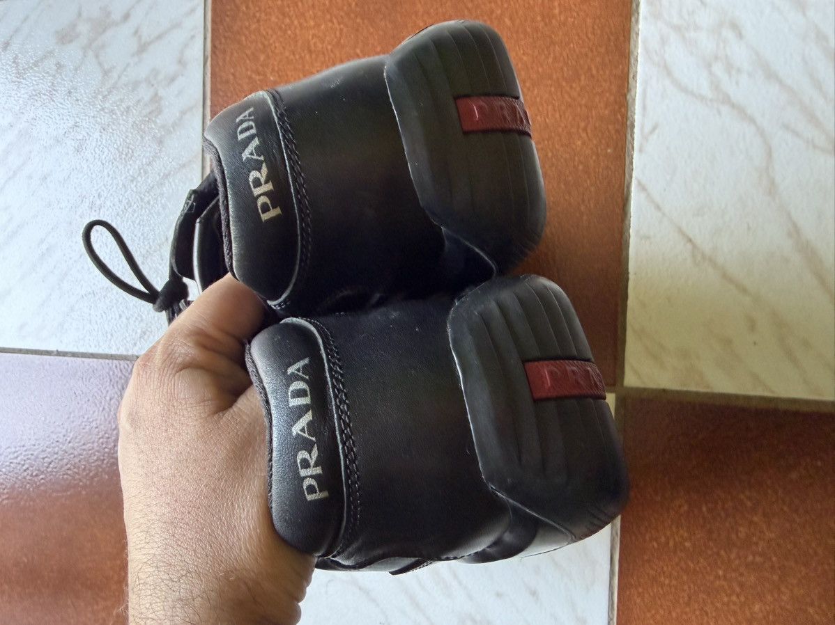 Prada Americas Cup OG All Black Leather Size US 10 / EU 43 - 9 Thumbnail