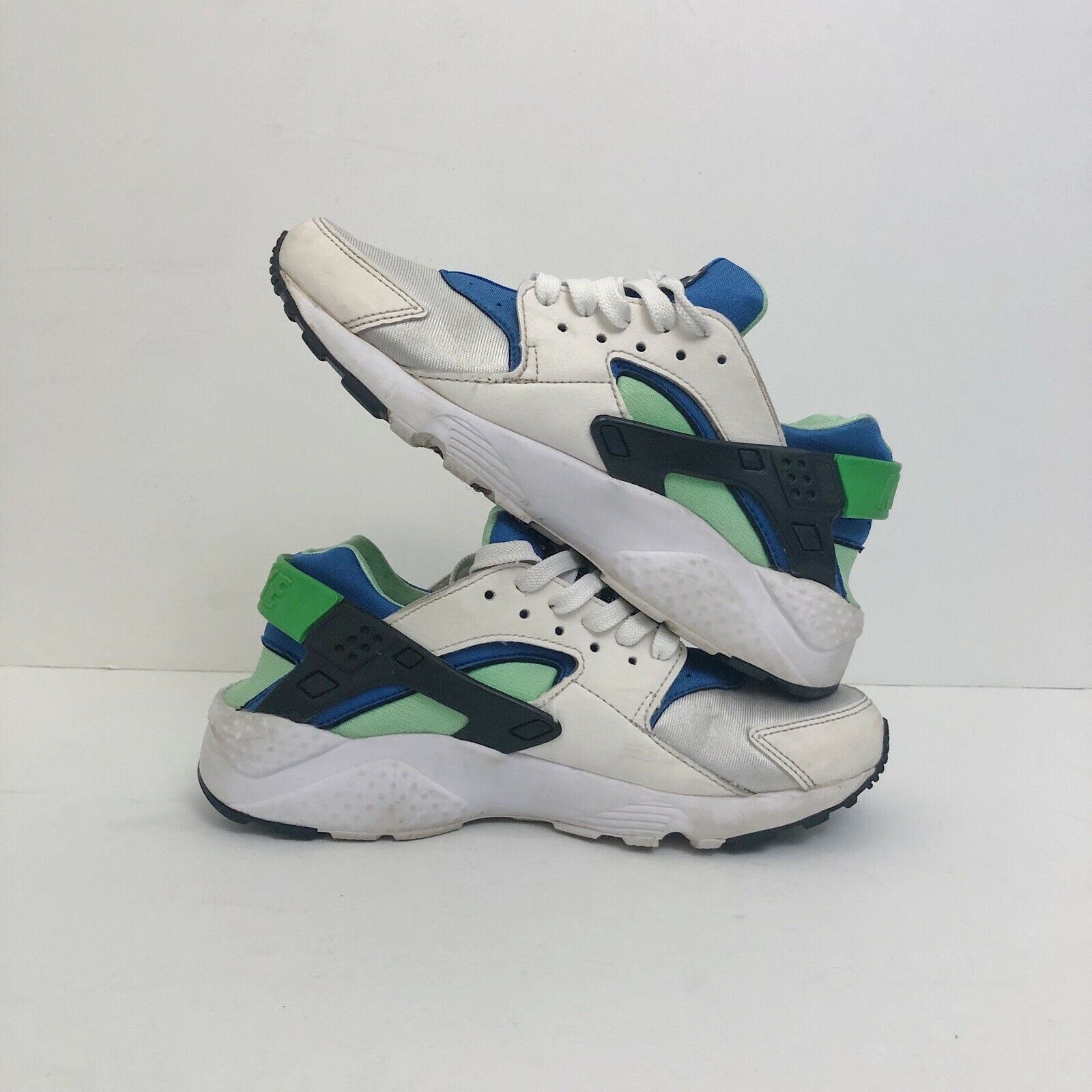 Nike 2014 Nike Huarache Run GS Scream Green Blue Sz 6Y Size US 7.5 / IT 37.5 - 6 Thumbnail