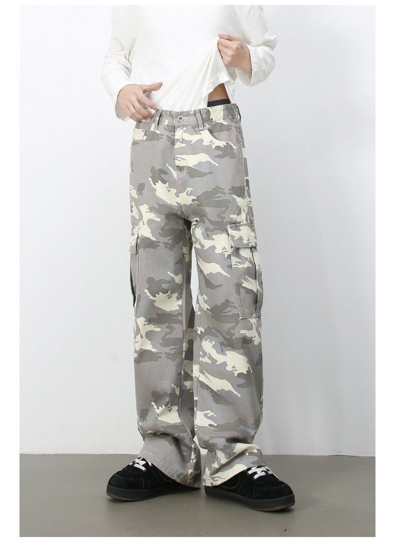 Japanese Brand × Jean American retro street pocket camouflage cargo jeans Size US 32 / EU 48 - 2 Thumbnail