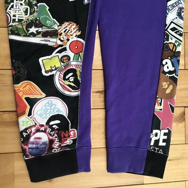 Bape BAPE STA MIX LOGO sweat pants a bathing ape ★size L Size US 34 / EU 50 - 5 Thumbnail