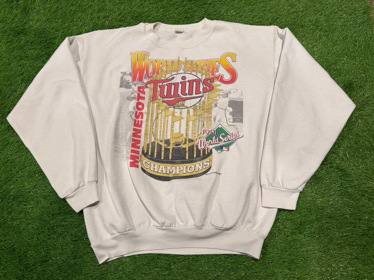 MLB Vintage 90s Minnesota Twins 1991 World Series Champions Size US XL / EU 56 / 4 - 1 Thumbnail
