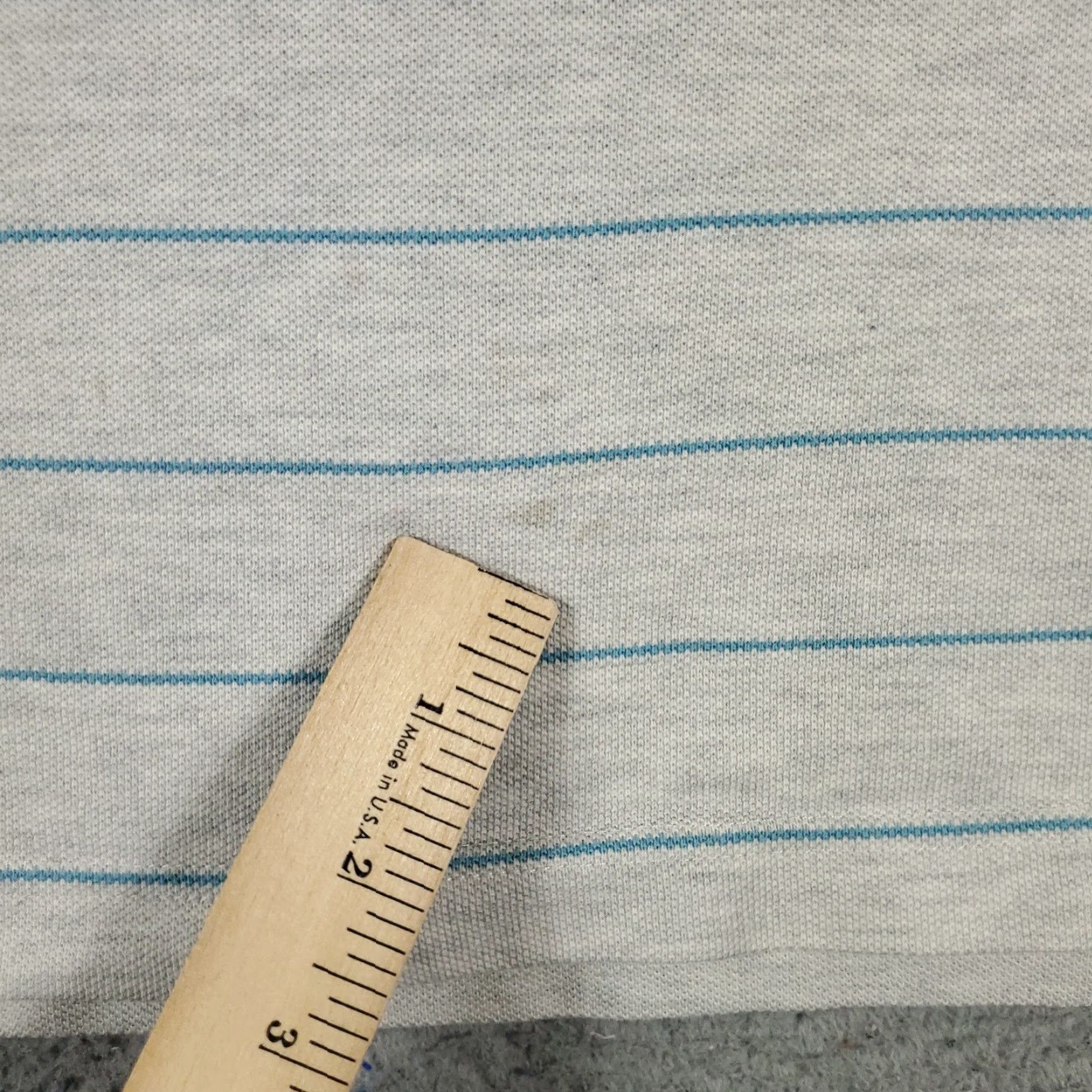 Nautica VINTAGE Nautica Polo Shirt Mens Medium Gray Blue Striped Short Sleeve Adult M Gray Nautica Logo Polo Men’s Sports Casual Shirt Size US M / EU 48-50 / 2 - 6 Thumbnail