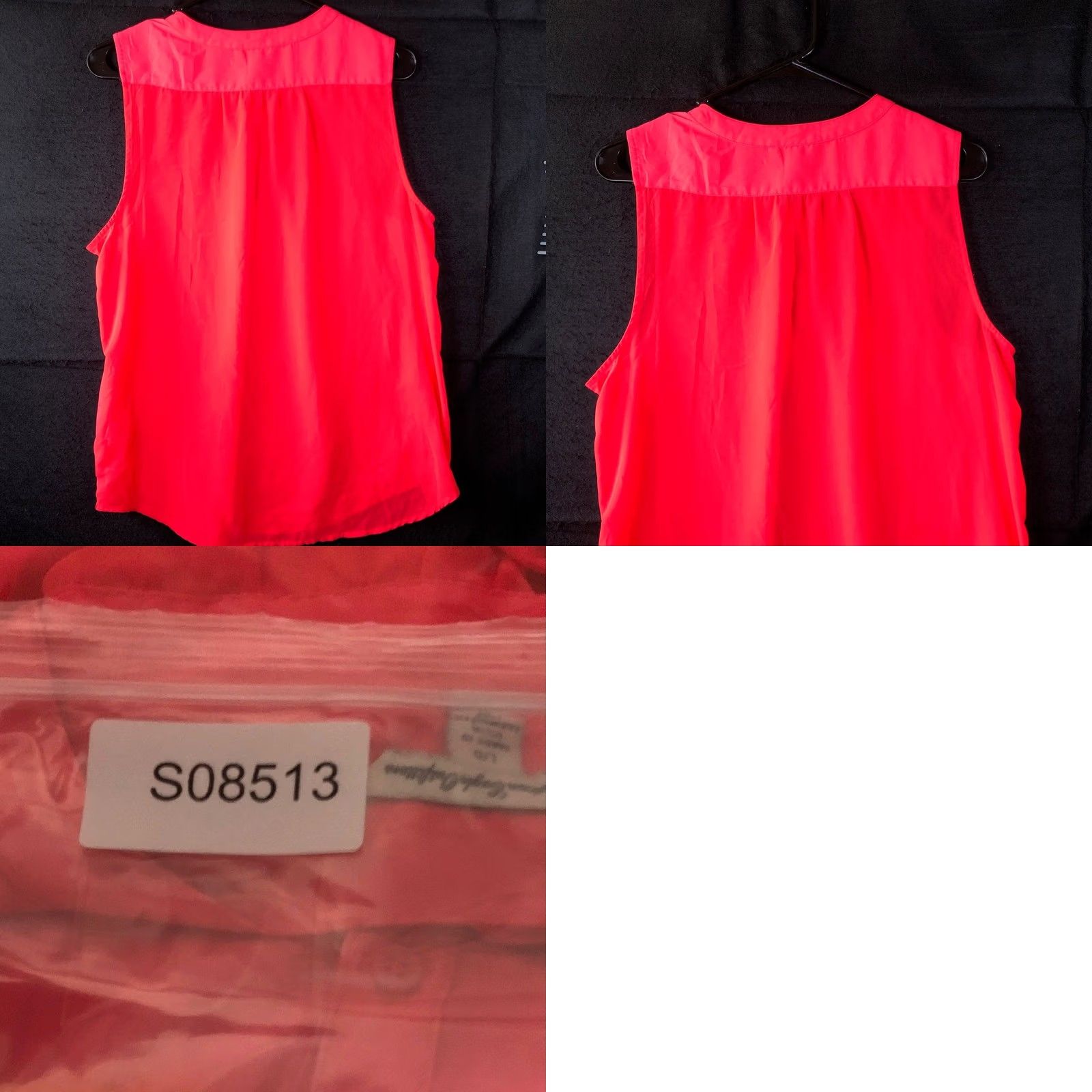 American Eagle Outfitters American Eagle Womens Blouse Sleeveless Neon Pink Button Down Sheer Large Blouse Size L / US 10 / IT 46 - 8 Thumbnail