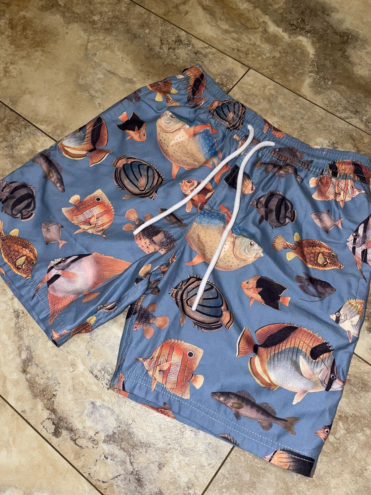 Kith Kith Fish Print Swim Shorts Blue Size XS Size US 28 / EU 44 - 3 Thumbnail