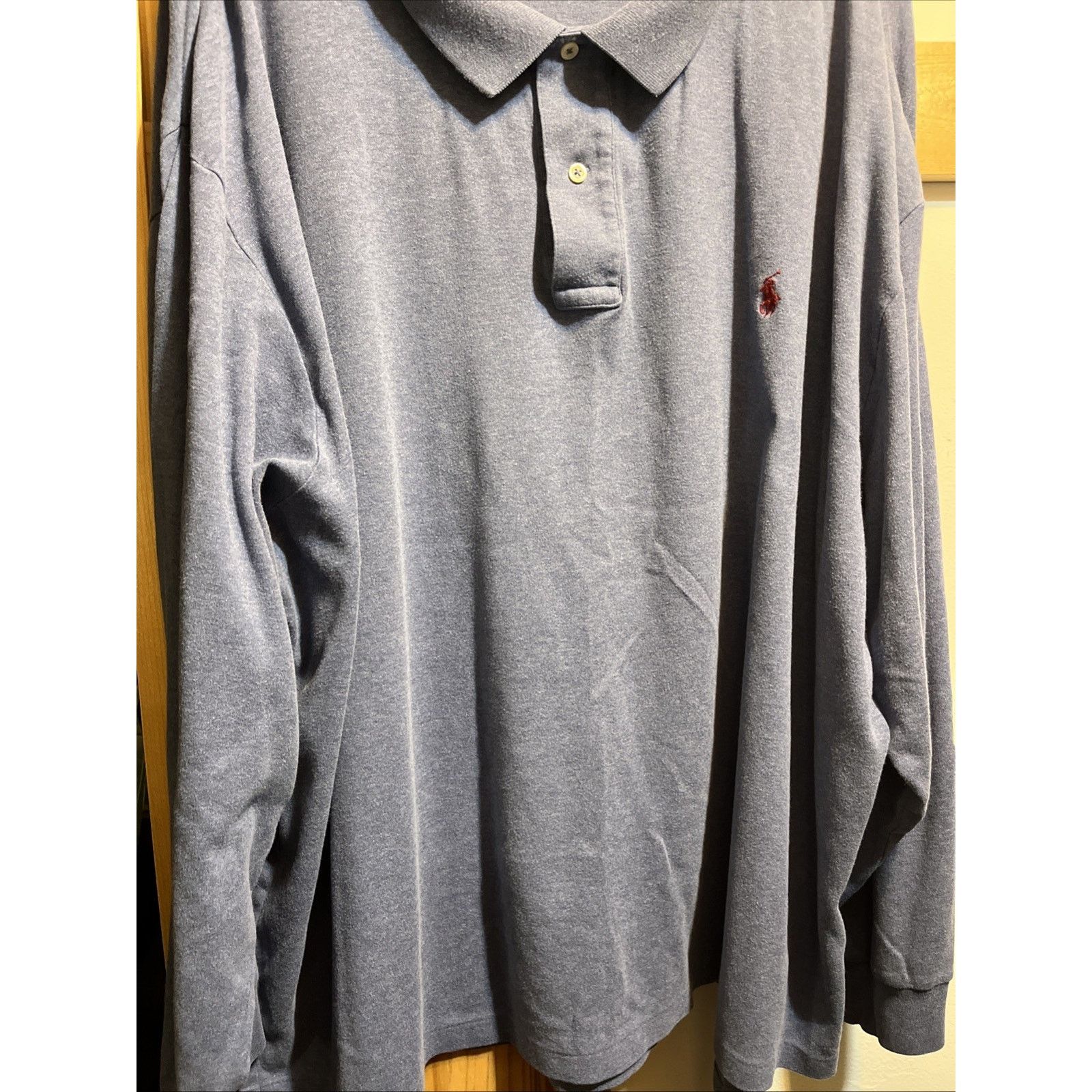 Polo Ralph Lauren Polo Ralph Lauren Men’s 3XB Blue 1/4 Button Cotton Shirt Size US XXL / EU 58 / 5 - 6 Thumbnail
