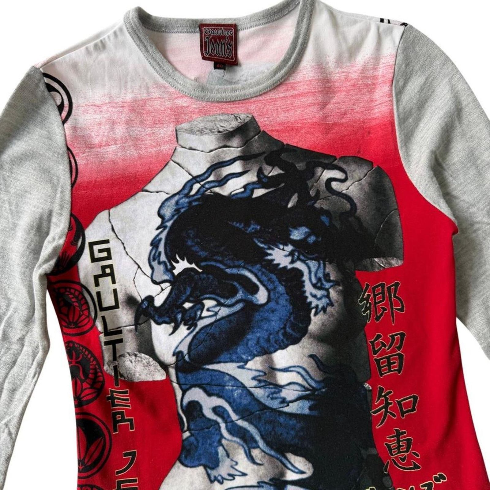 Jean Paul Gaultier Jean Paul Gaultier Jeans Venus Print Power Top Long Sleeve Size S / US 4 / IT 40 - 3 Thumbnail
