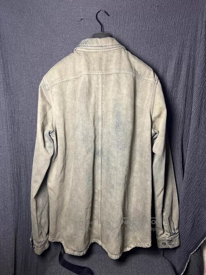 Rick Owens Rick Owens Washed Bleach Distressed Ribbon Denim Shirt Jac Size US M / EU 48-50 / 2 - 2 Thumbnail