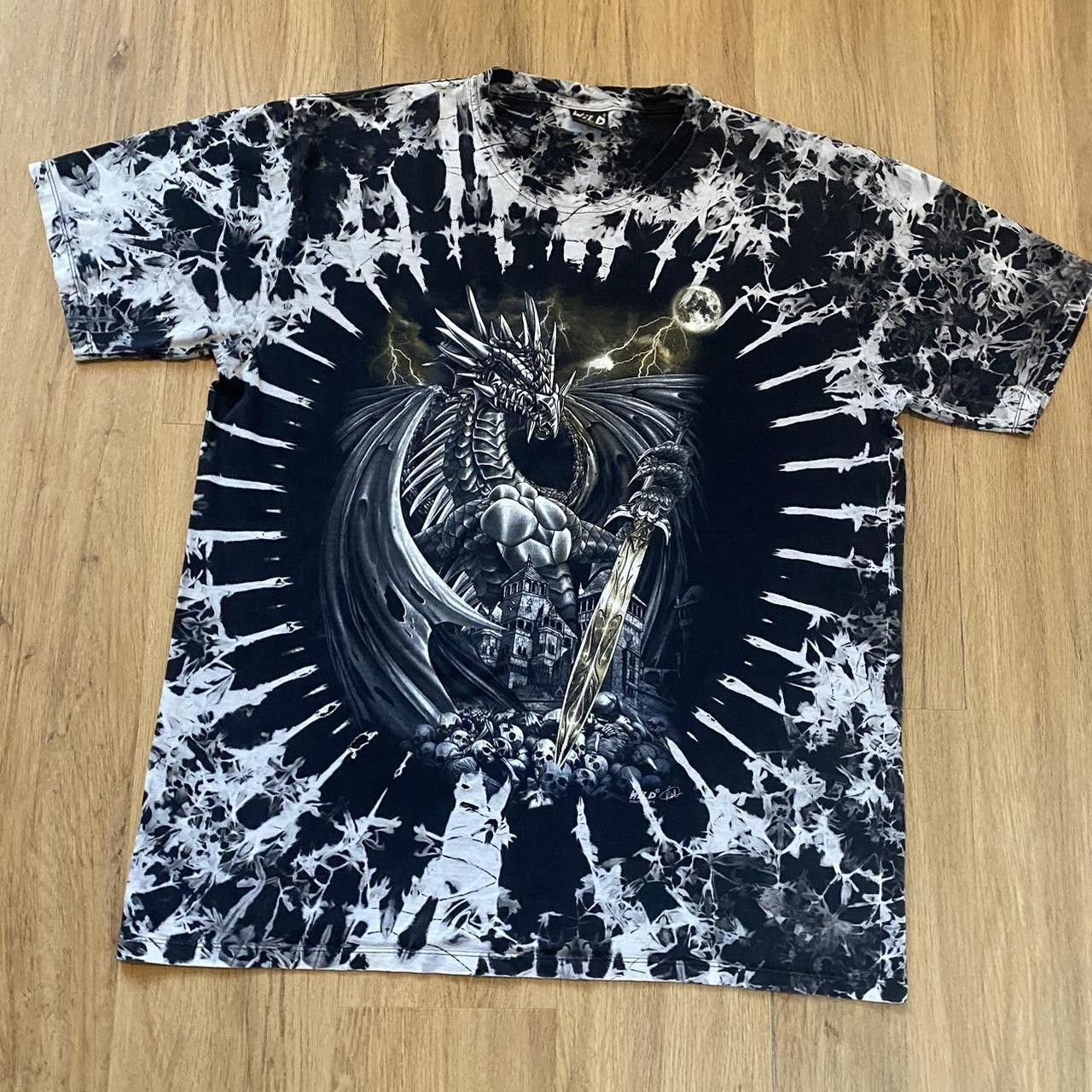 Other Black and white Wild Boxy tie-dye dragon tee Size US XXL / EU 58 / 5 - 1 Thumbnail