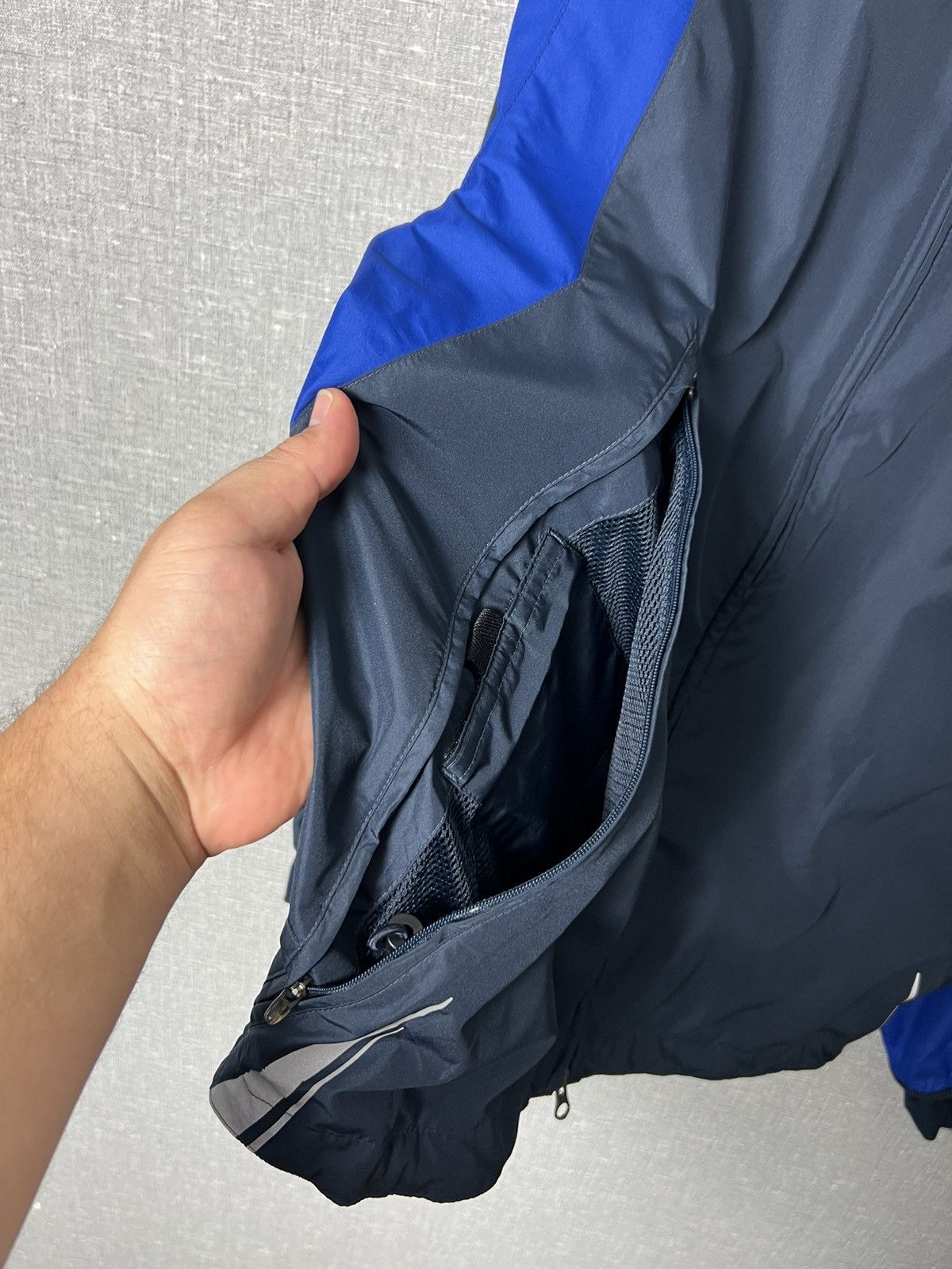 Nike Vintage Nike Swoosh Nylon Windbreaker Track Jacket Drill Size US L / EU 52-54 / 3 - 14 Thumbnail