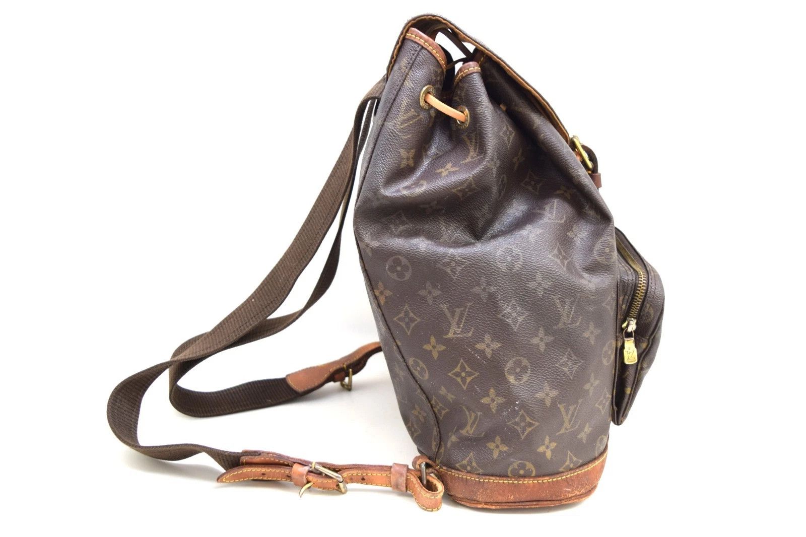 Louis Vuitton Louis Vuitton Montsouris GM Backpack Monogram Canvas M51135 Size ONE SIZE - 4 Thumbnail