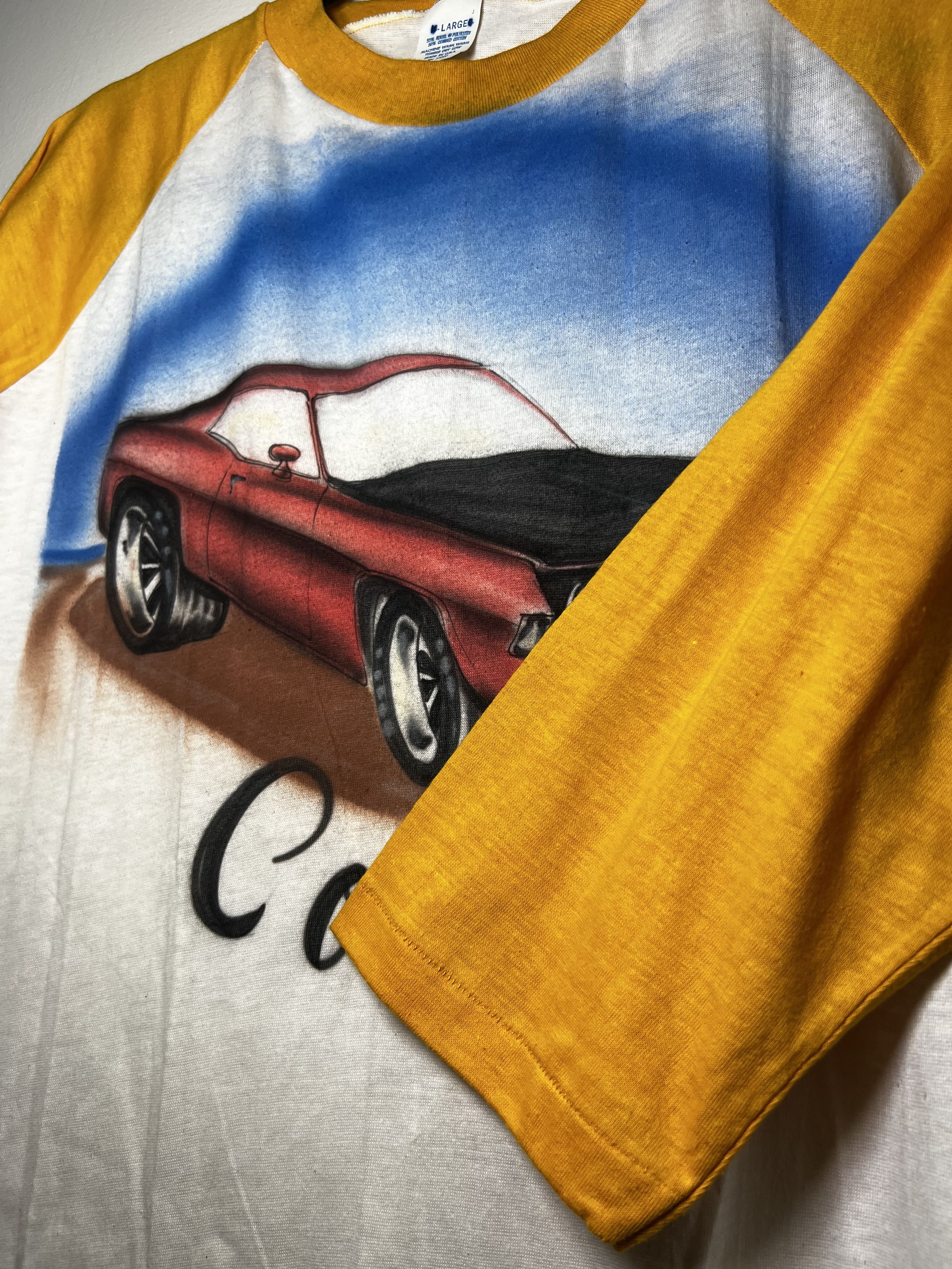 Ford Vintage Airbrushed Ford Cobra Raglan 3/4 T-Shirt Size US L / EU 52-54 / 3 - 3 Thumbnail