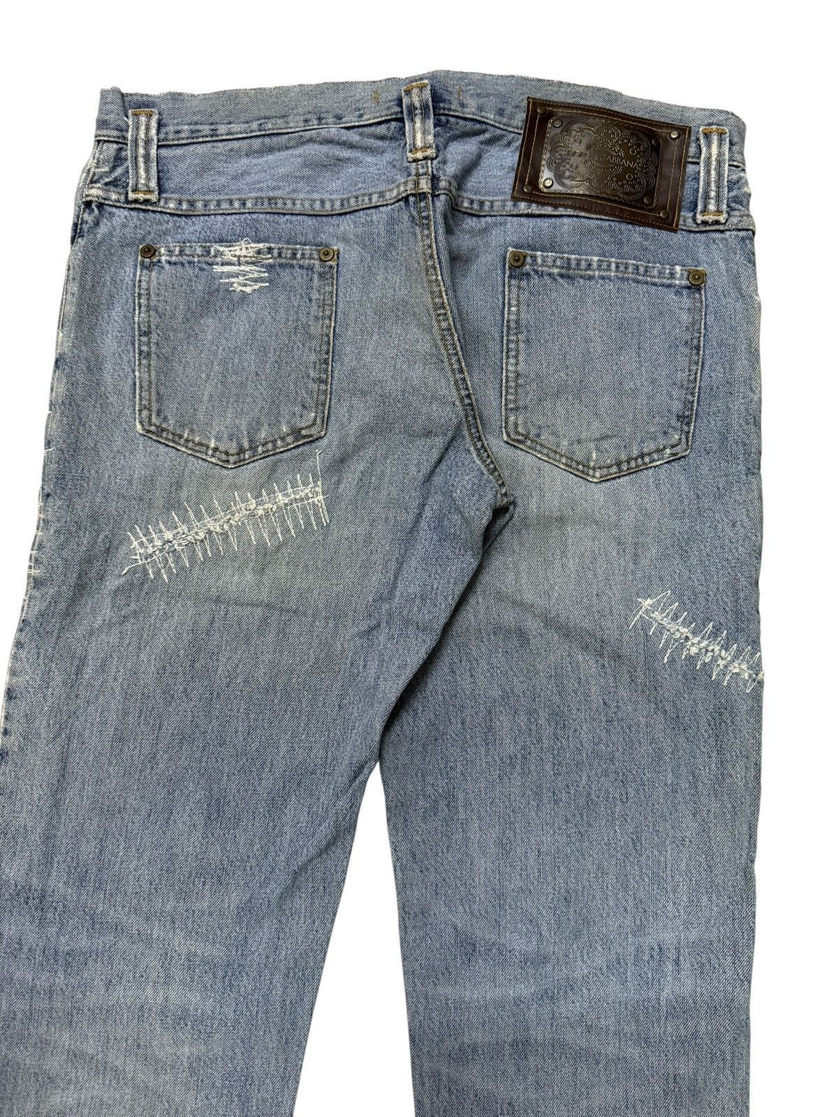 Dolce & Gabbana Flared Jeans Dolce & Gabbana Distressed Boot Cut Denim Size US 33 - 20 Thumbnail
