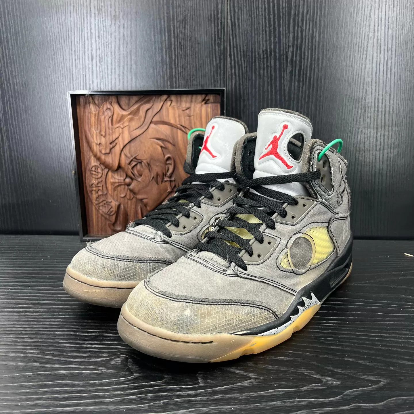 Off-White Off-White Air Jordan 5 Black Wing 45 Size US 12 / EU 45 - 1 Thumbnail