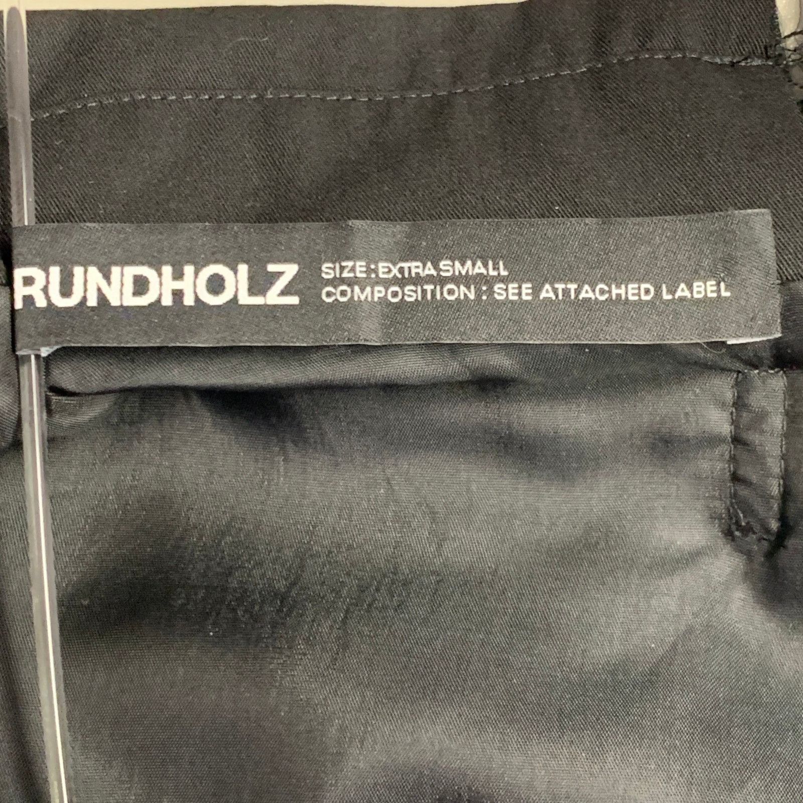 Rundholz XS Black Virgin Wool Distressed Layered Open Back Blazer Size XS / US 0-2 / IT 36-38 - 6 Thumbnail