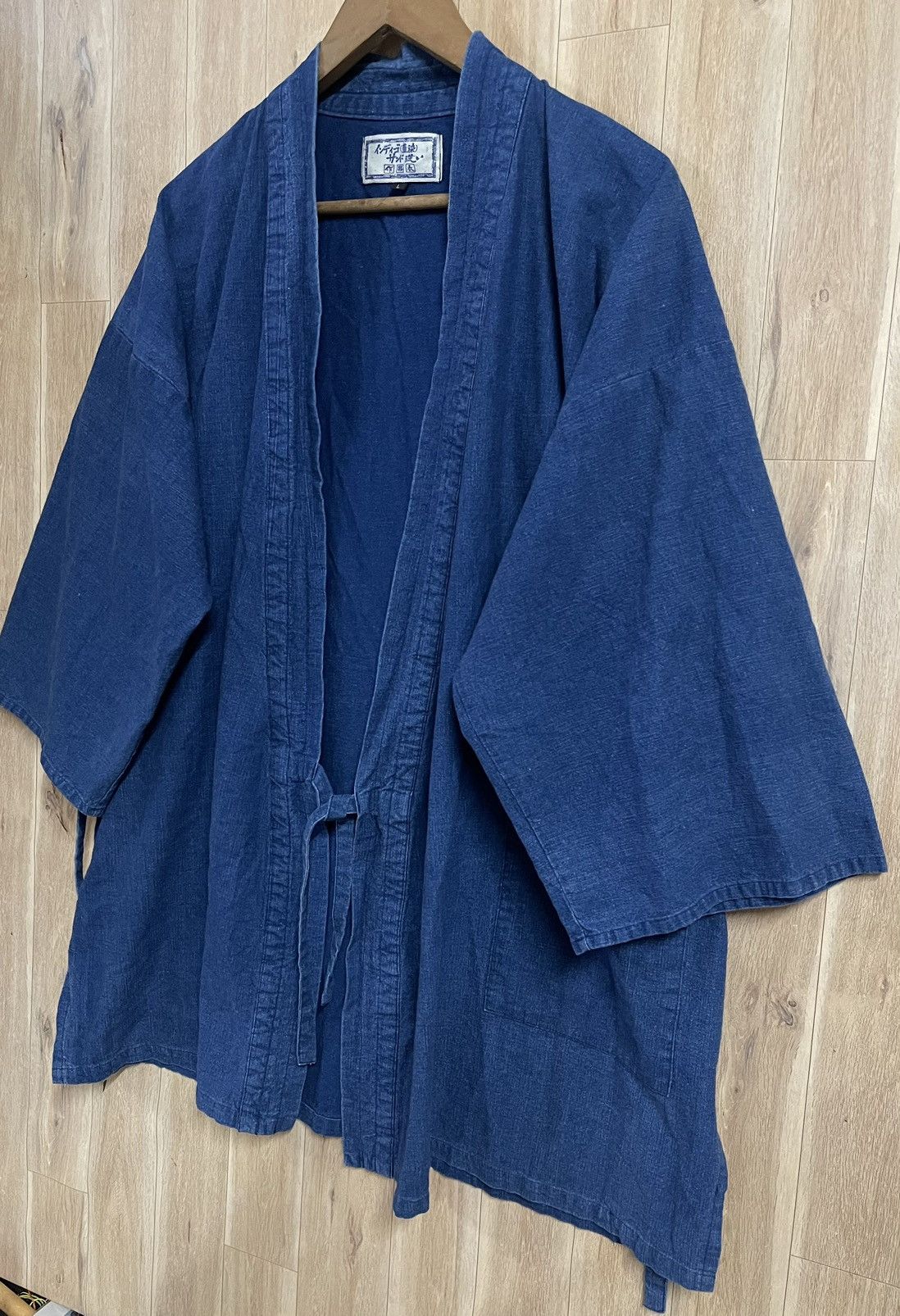 Indigo × Japanese Brand Vintage Kimono Indigo Fabric Japan L Kapital Insipired Rare Size US L / EU 52-54 / 3 - 9 Thumbnail
