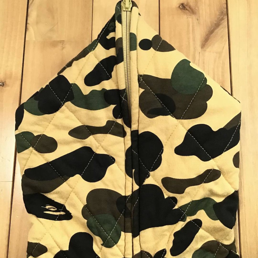 Bape BAPE Quilted 1st camo yellow full zip hoodie a bathing ape Size US S / EU 44-46 / 1 - 4 Thumbnail