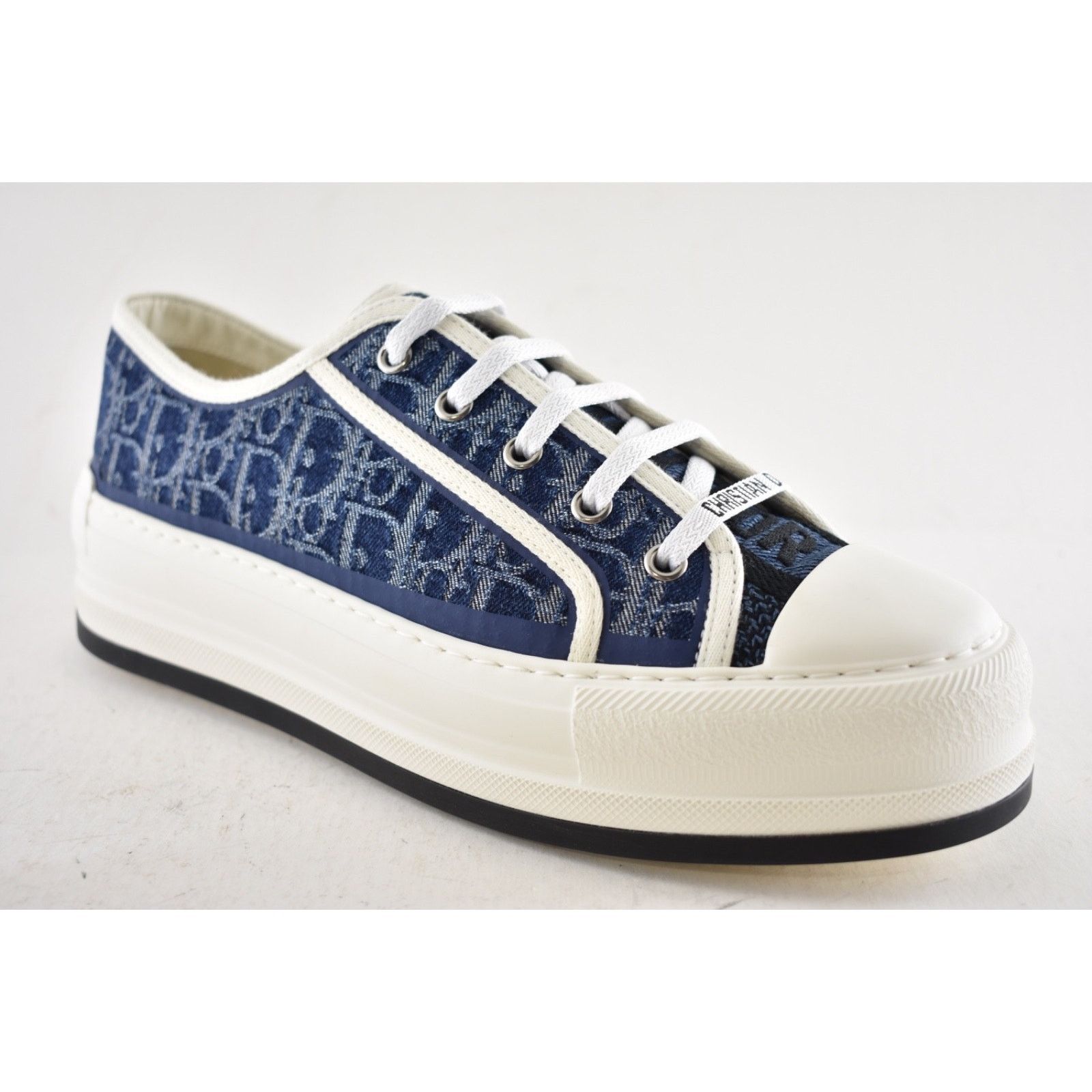 Dior Dior Walk'N'Dior Denim Logo Flat Low Platform Sneaker 41 Size US 11 / IT 41 - 4 Thumbnail