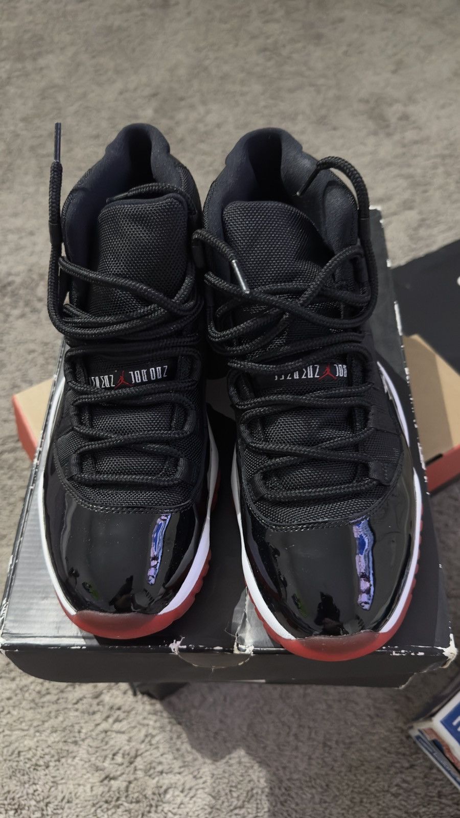 Jordan Brand Air Jordan 11 Retro 'Bred' 2012 W/free space jam tee Size US 10 / EU 43 - 1 Thumbnail