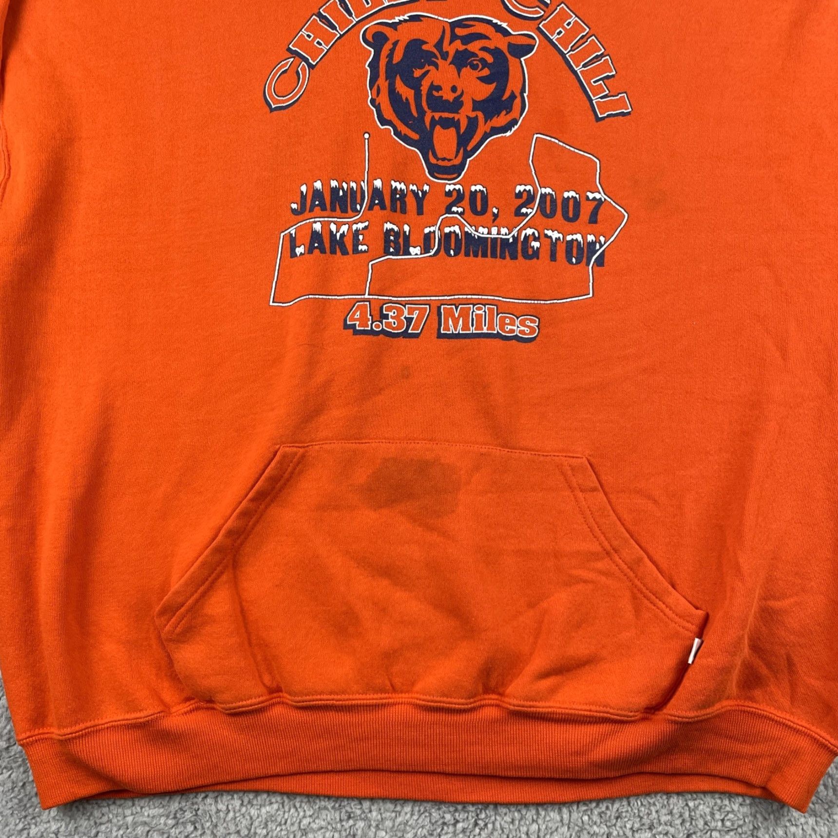 Vintage VINTAGE Chicago Bears Chilly Chili Lake Bloomington Run 2007 Russell Sweater 2XL Orange Size US XXL / EU 58 / 5 - 4 Thumbnail