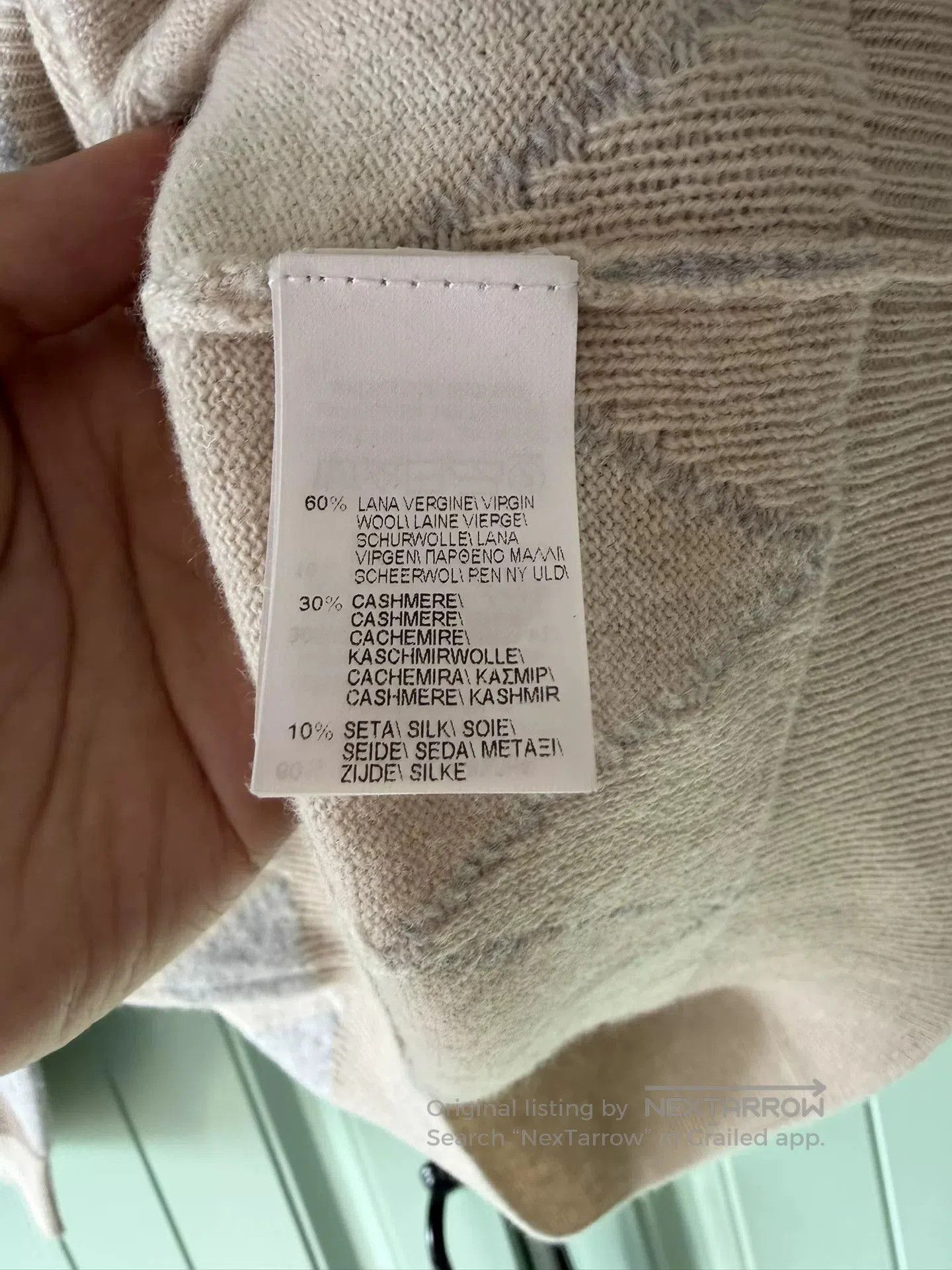 Brunello Cucinelli Brunello Cucinelli Argyle Cashmere Wool Sweater. Size XS / US 0-2 / IT 36-38 - 4 Thumbnail