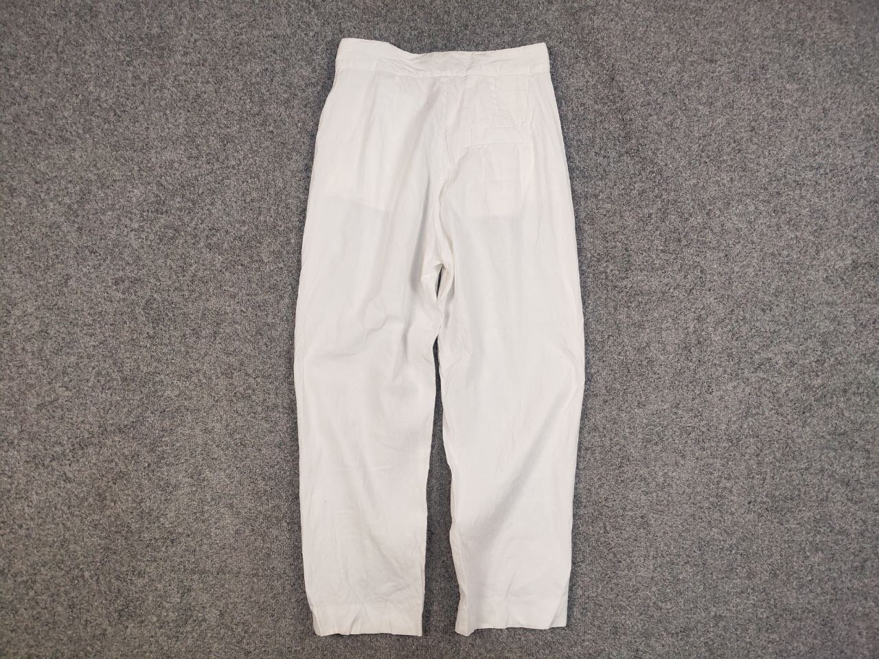 Other Tela Design Regular White Linen blend Solid Trouser Pants Size 30" / US 8 / IT 44 - 6 Thumbnail