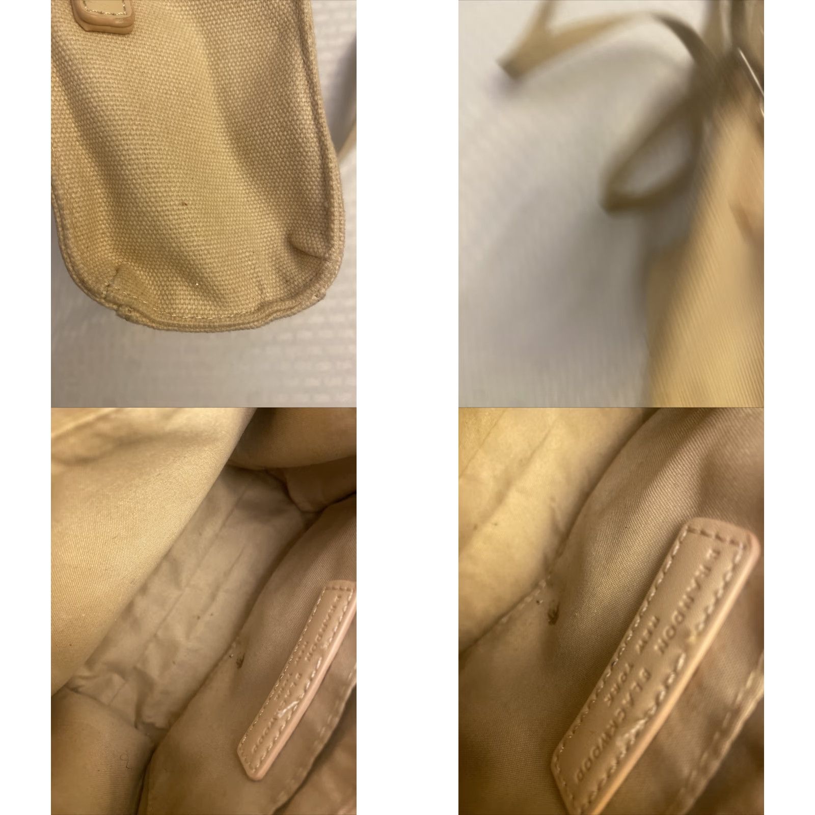 Brandon Blackwood Brandon Blackwood End Systemic Racism Tan Cream Canvas Mini Tote Bag Crossbody Mini Bag Womens Size ONE SIZE - 8 Thumbnail