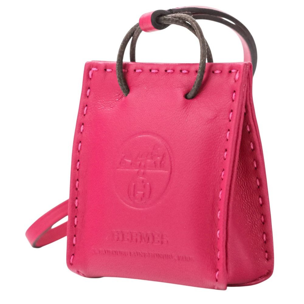 Hermes Hermes Hermes Sac Orange Lambskin Bag Charm Leather Charm Y2020 DUTY FREE for USA Size ONE SIZE - 1 Thumbnail