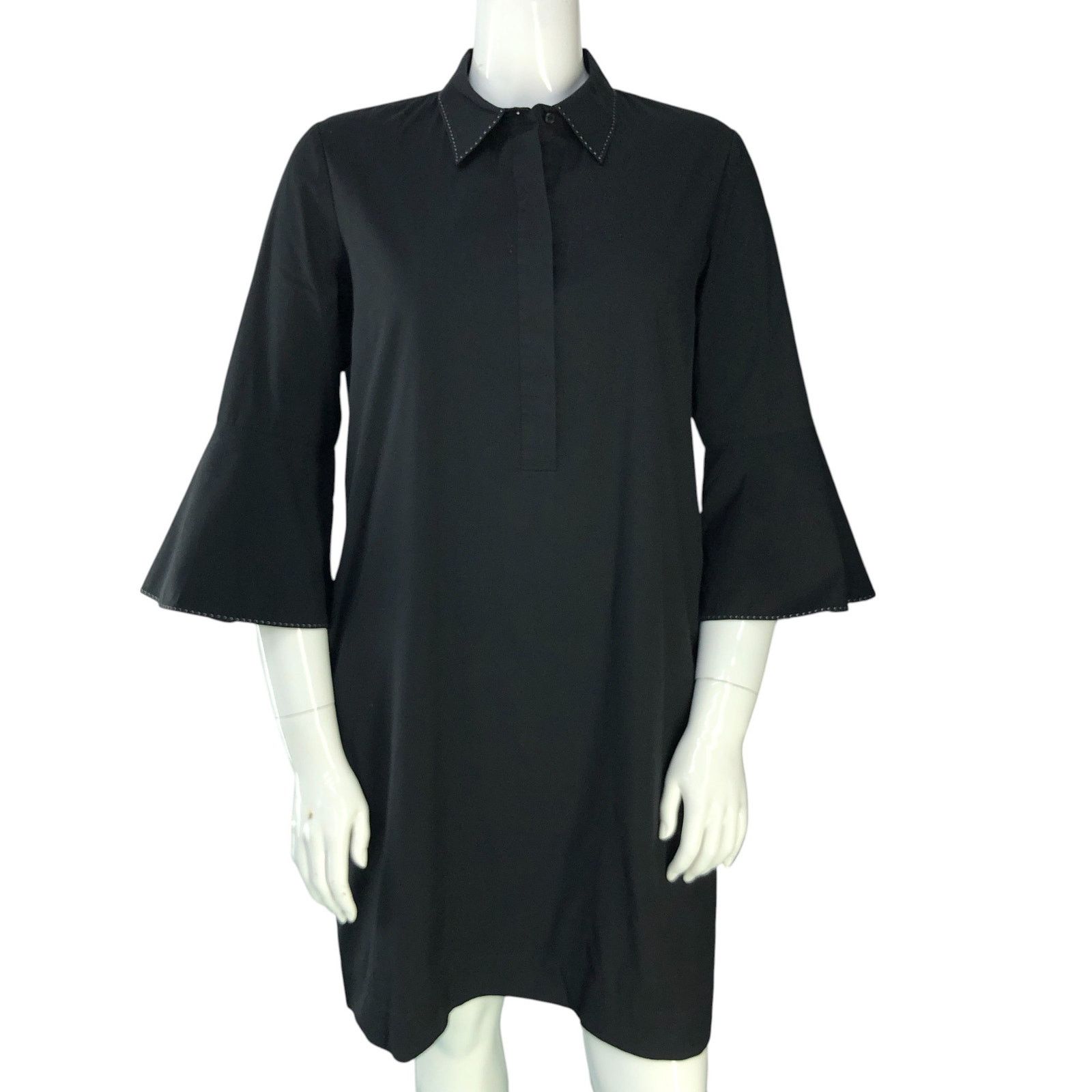 Lafayette 148 Lafayette 148 Sz 18 Dress Popover Poplin Bell Sleeve POCKETS Size XXL / US 16-18 / IT 52-54 - 11 Thumbnail
