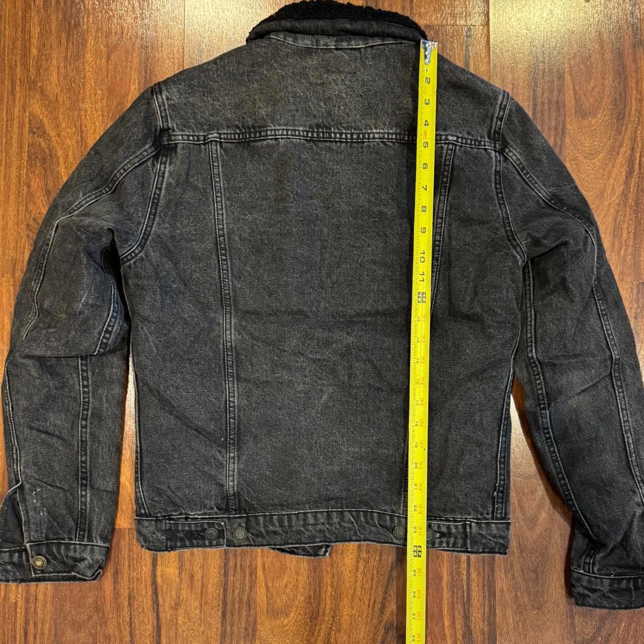 Designer Black Fur Lined Denim Jacket Size US S / EU 44-46 / 1 - 3 Thumbnail