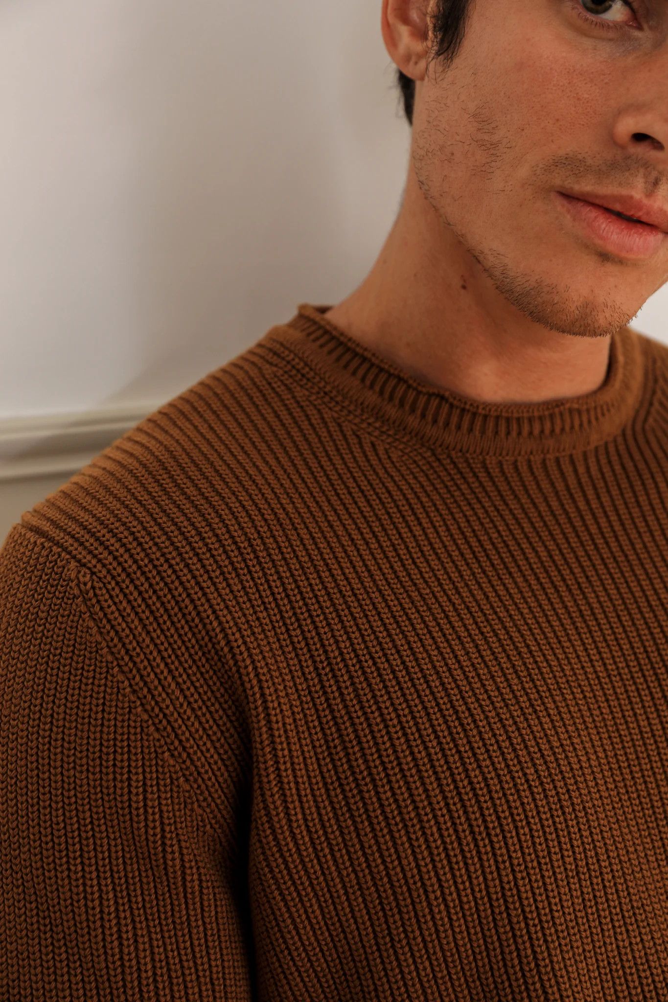 Christian Kimber Italian Winton Cotton Knit - Ochre Size US L / EU 52-54 / 3 - 2 Thumbnail