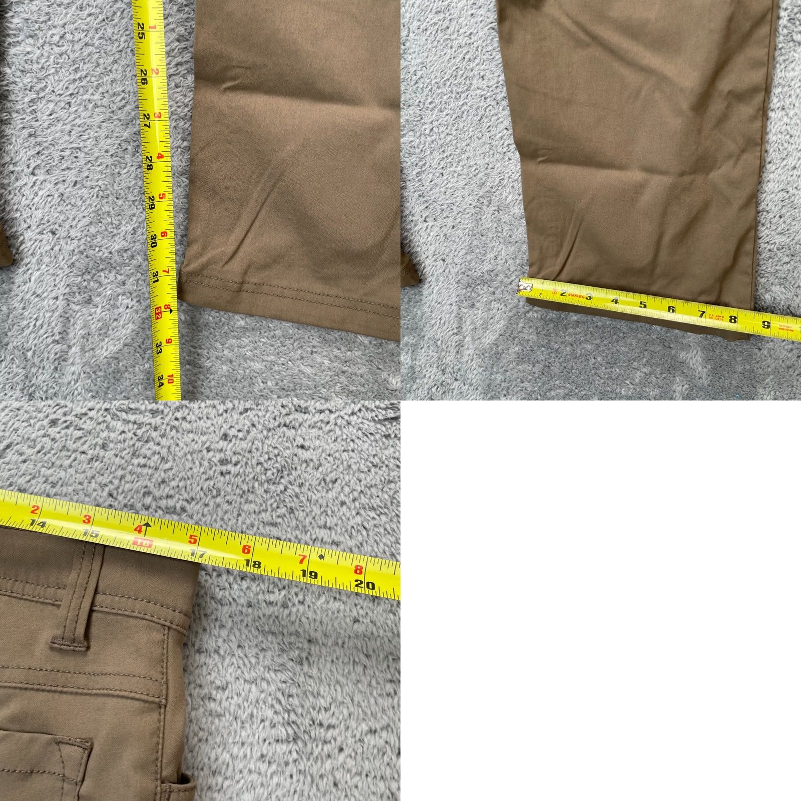 Prana prAna Pants Mens 34 Slim Straight Leg Nylon Spandex Brown 5-Pocket Workwear Travel Casual Size US 34 / EU 50 - 8 Thumbnail