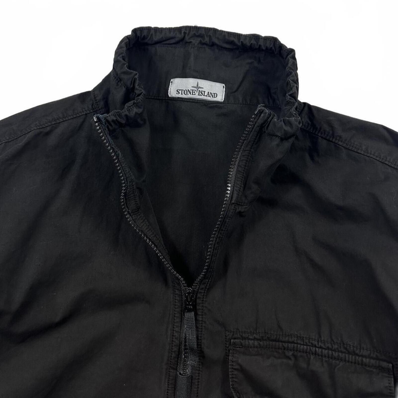 Stone Island Stone Island 1/4 Zip Smock Jacket Black Large Size US L / EU 52-54 / 3 - 3 Thumbnail