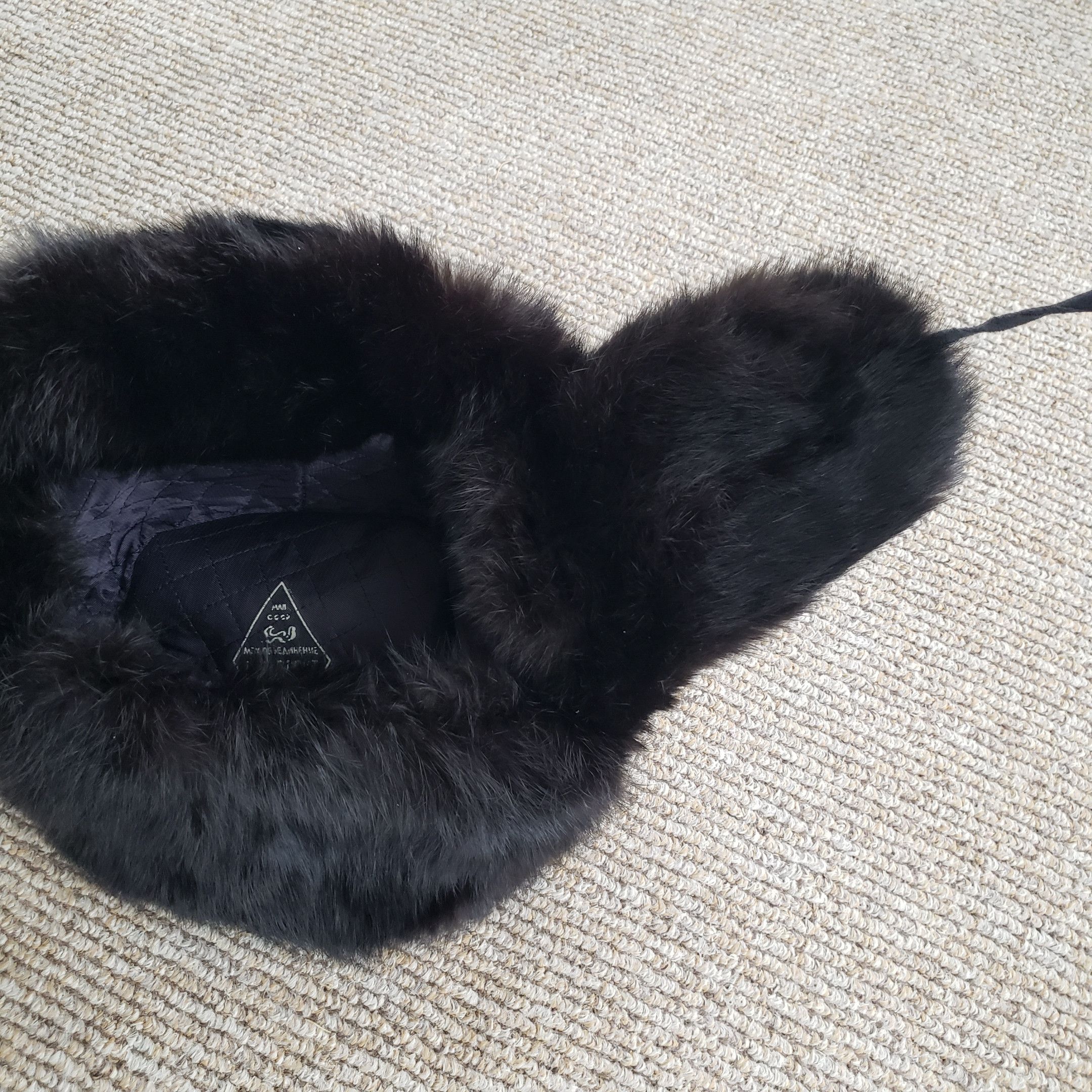 Other Genuine Mink Fur Hat - Ushanka Rot Front Size ONE SIZE - 8 Thumbnail