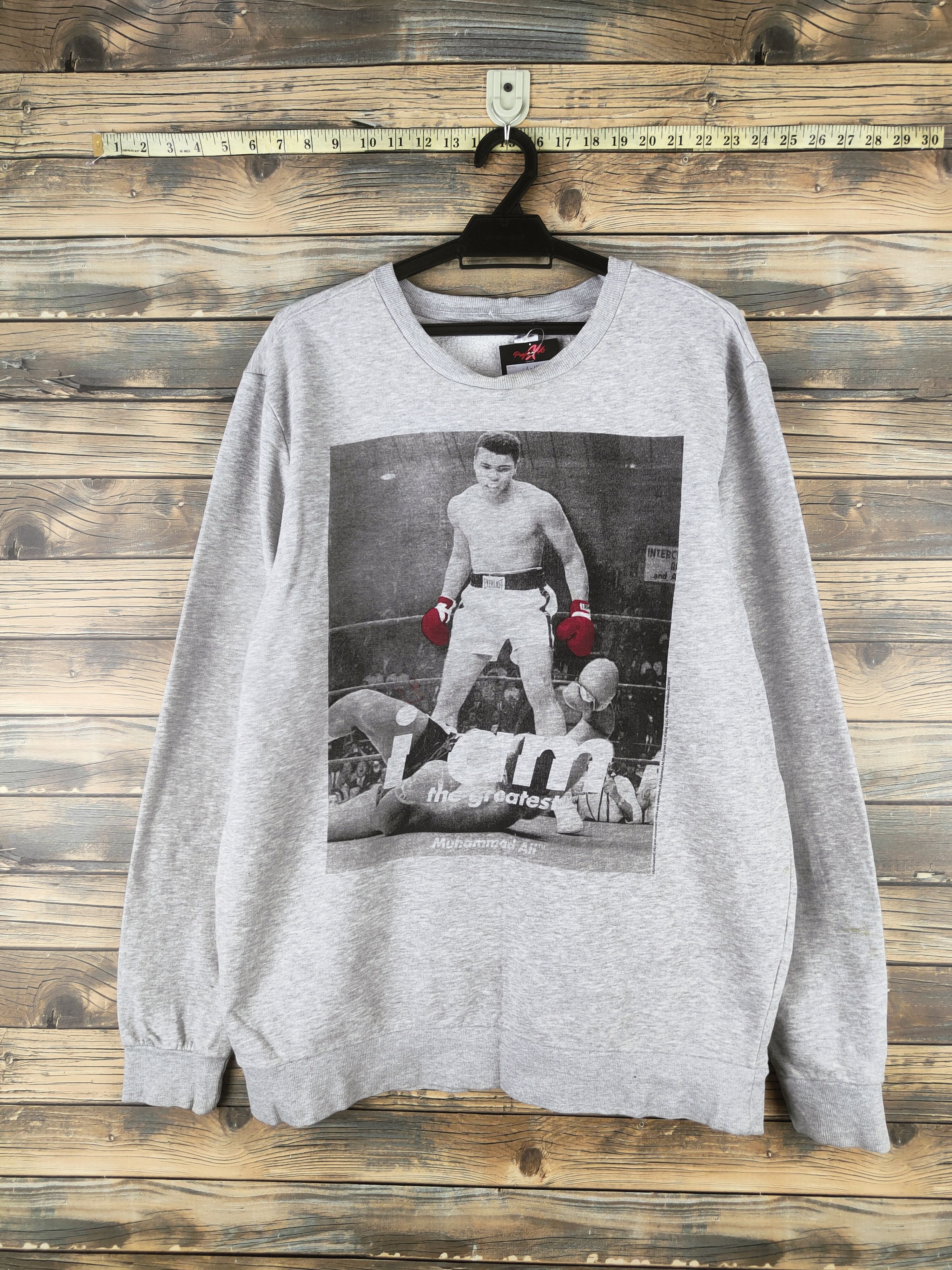 Japanese Brand DL H&M Gray Muhammad Ali Sweatshirts #46-114 Size US L / EU 52-54 / 3 - 1 Thumbnail