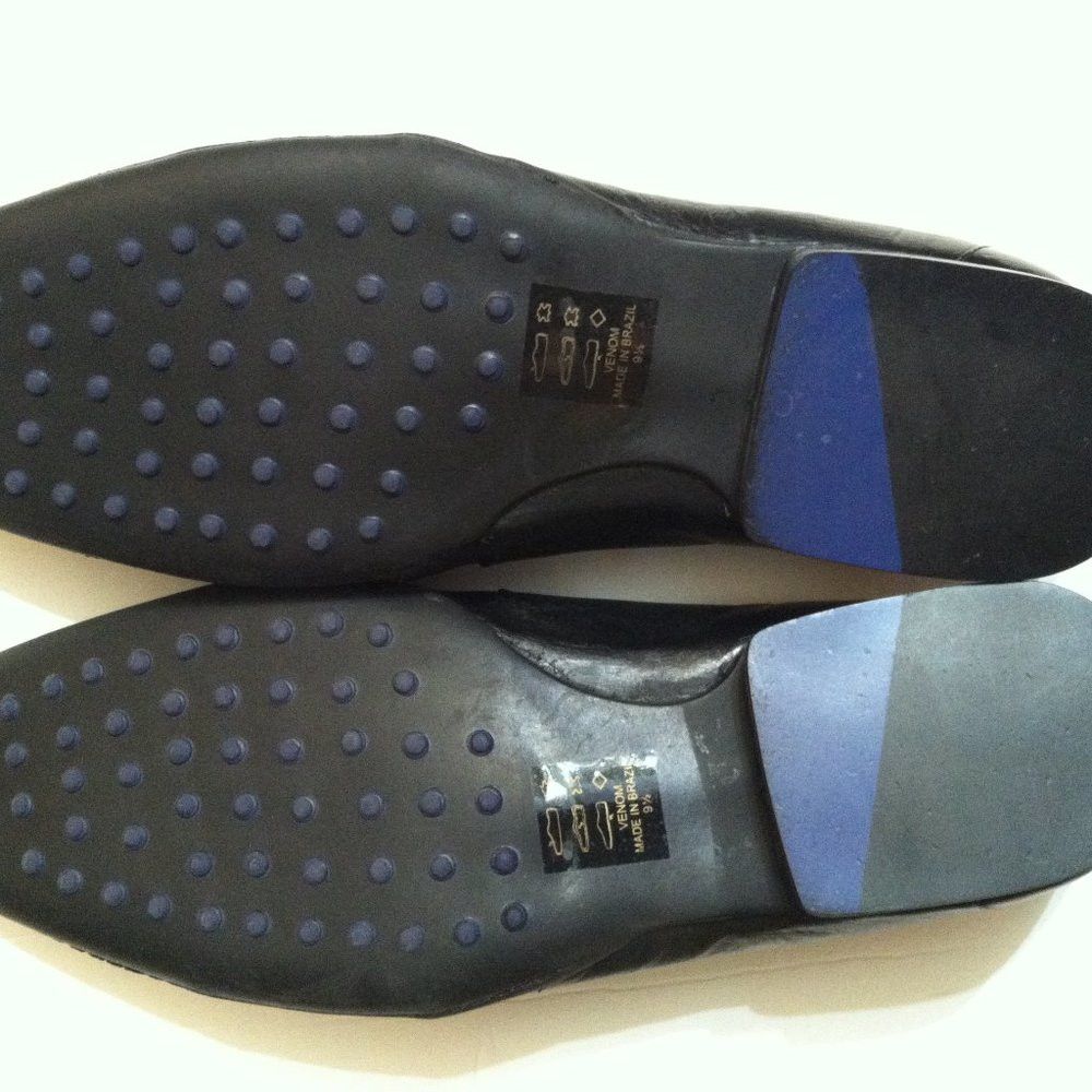Robert Wayne ROBERT WAYNE MENS LEATHER SLIP-ON DRESS SHOES SIZE: 9.5M Size US 9.5 / EU 42-43 - 7 Thumbnail
