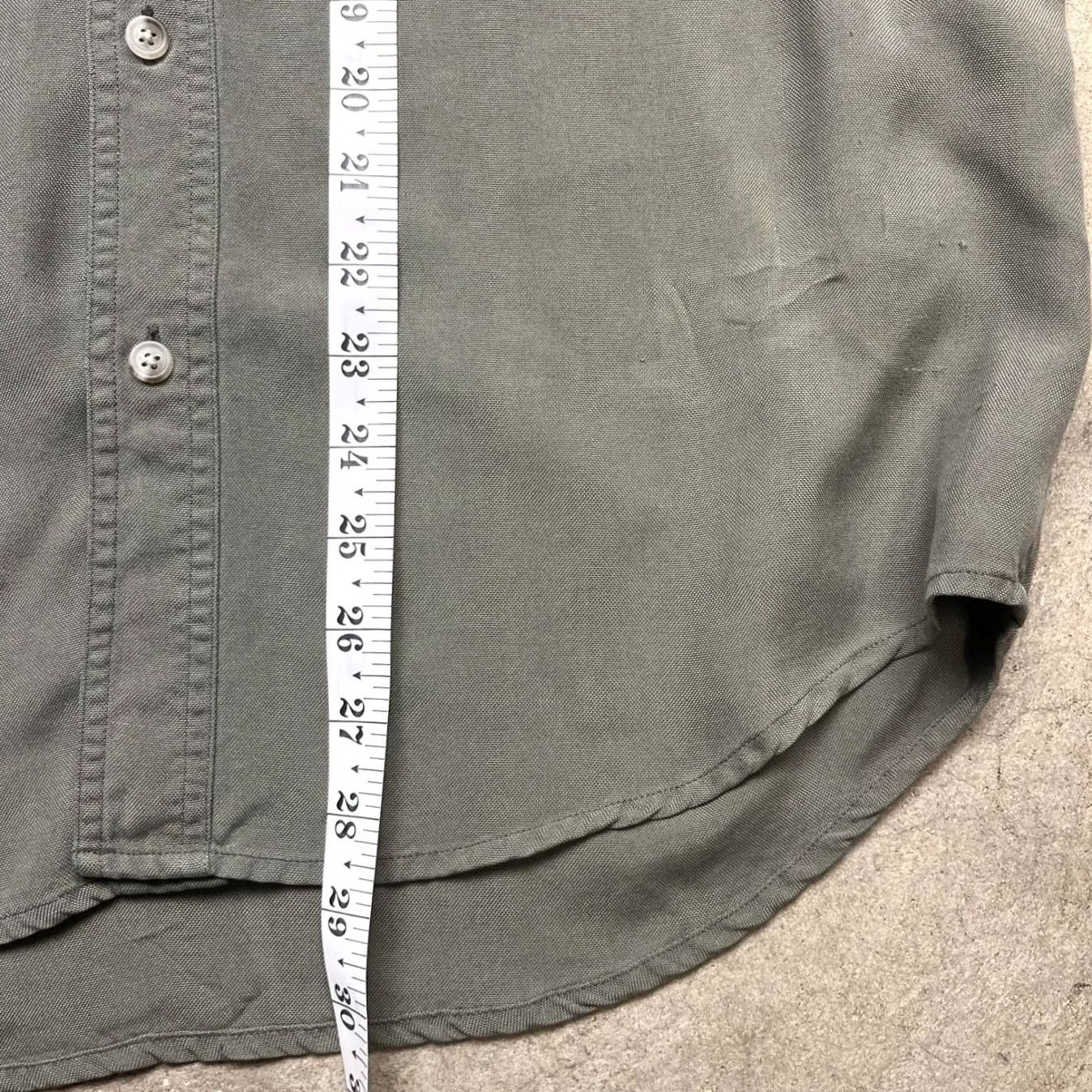 Vintage VINTAGE Structure Shirt Mens S Green Silk Button Small Size US S / EU 44-46 / 1 - 4 Thumbnail