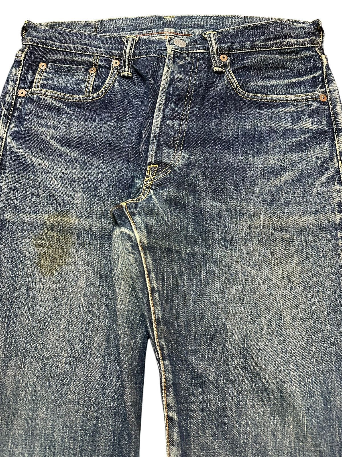 45rpm Vintage Japanese 45rpm Blue Faded Wash Style Loose Jeans Size US 30 / EU 46 - 4 Thumbnail