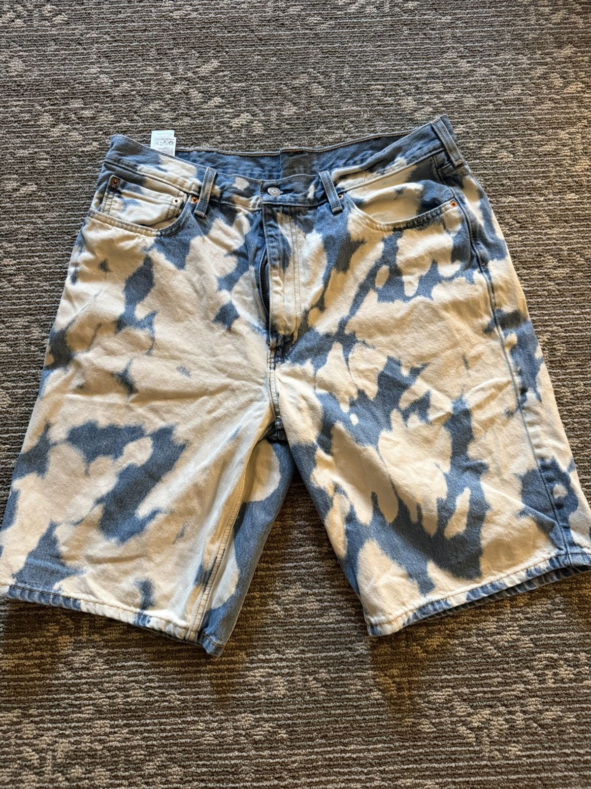Levi's Levi 469 Bleached Denim Shorts Size US 38 / EU 54 - 1 Thumbnail