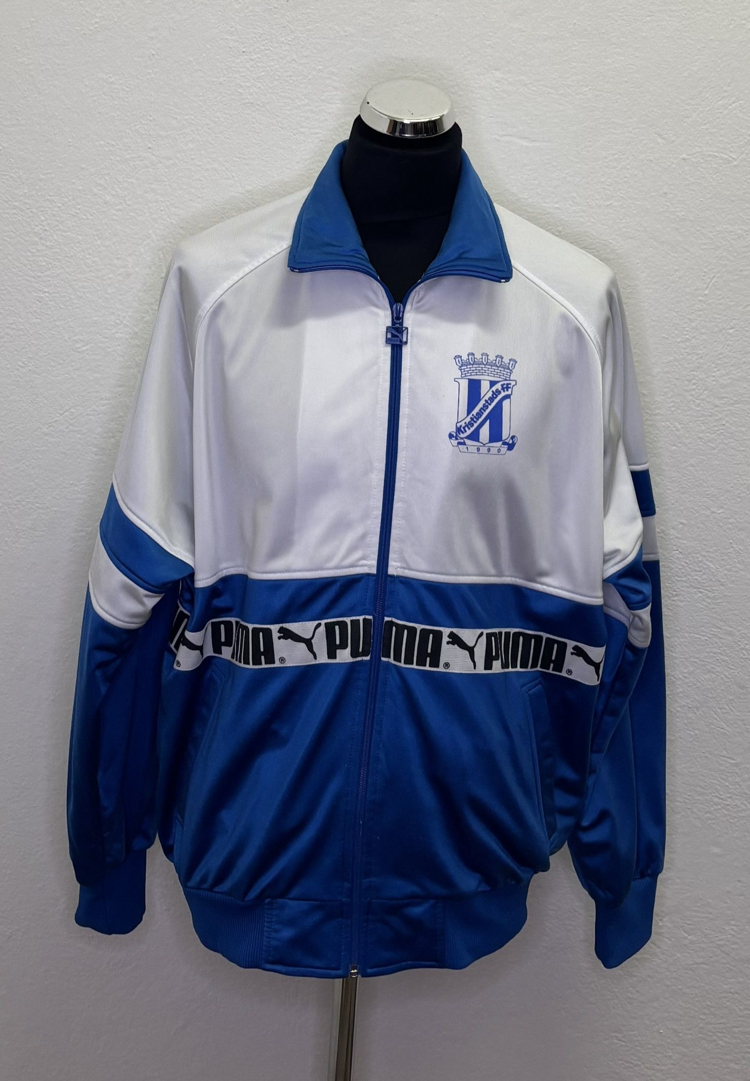 Puma × Vintage Kristianstads FF Puma Football Sweatshirt vintage size XL Size US XL / EU 56 / 4 - 1 Thumbnail