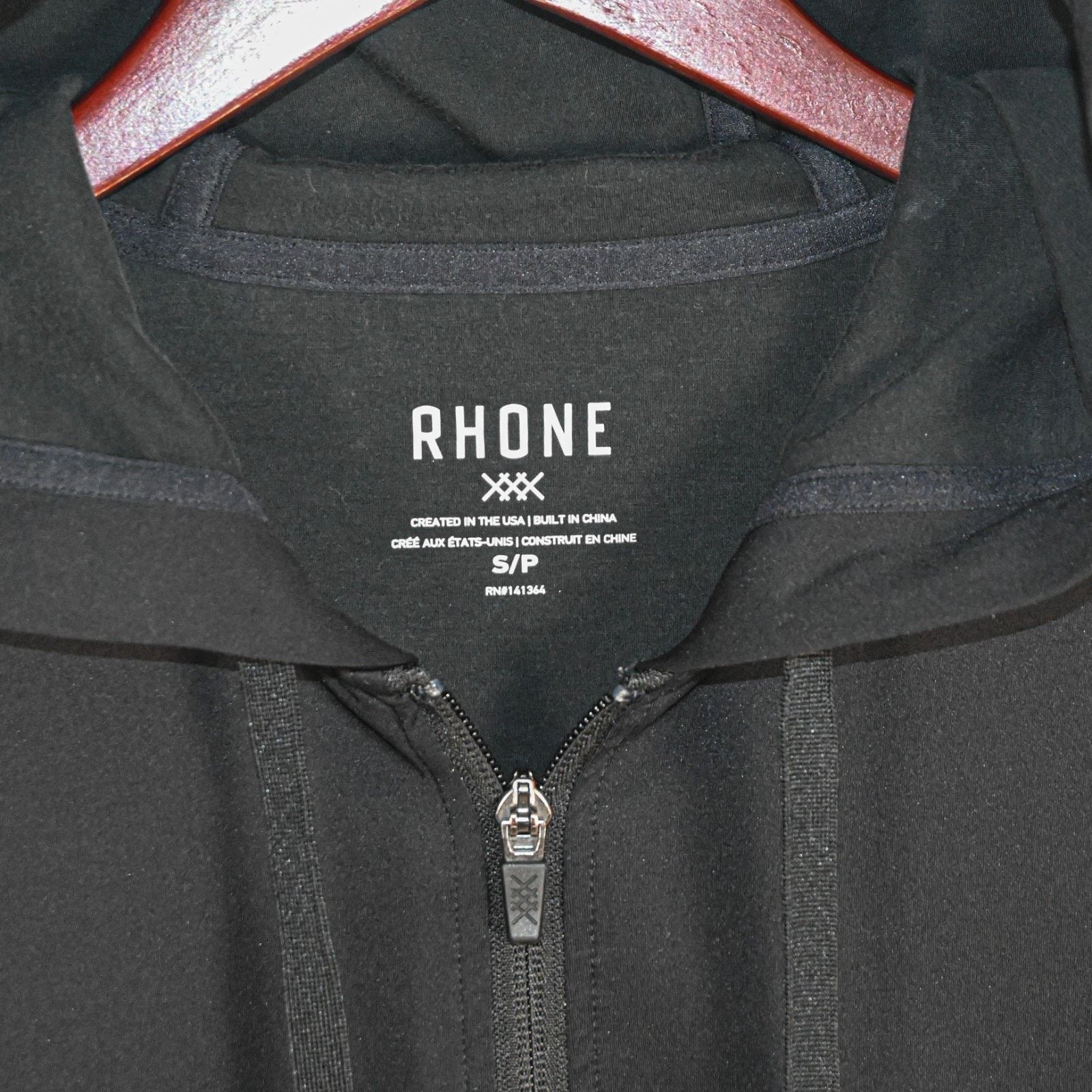 Rhone RHONE size Small Full Zip Hoodie in Black Size US S / EU 44-46 / 1 - 5 Thumbnail