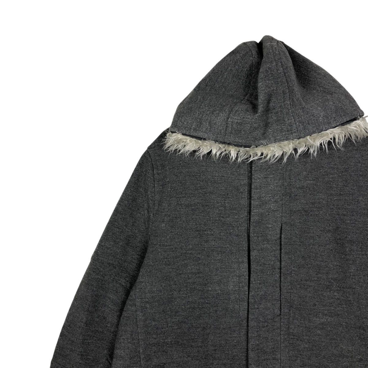 Comme Ca Ism 🔥VINTAGE BIKER LONG JACKET WOOL COMME CA ISM MINK FUR HOODIE Size US M / EU 48-50 / 2 - 9 Thumbnail