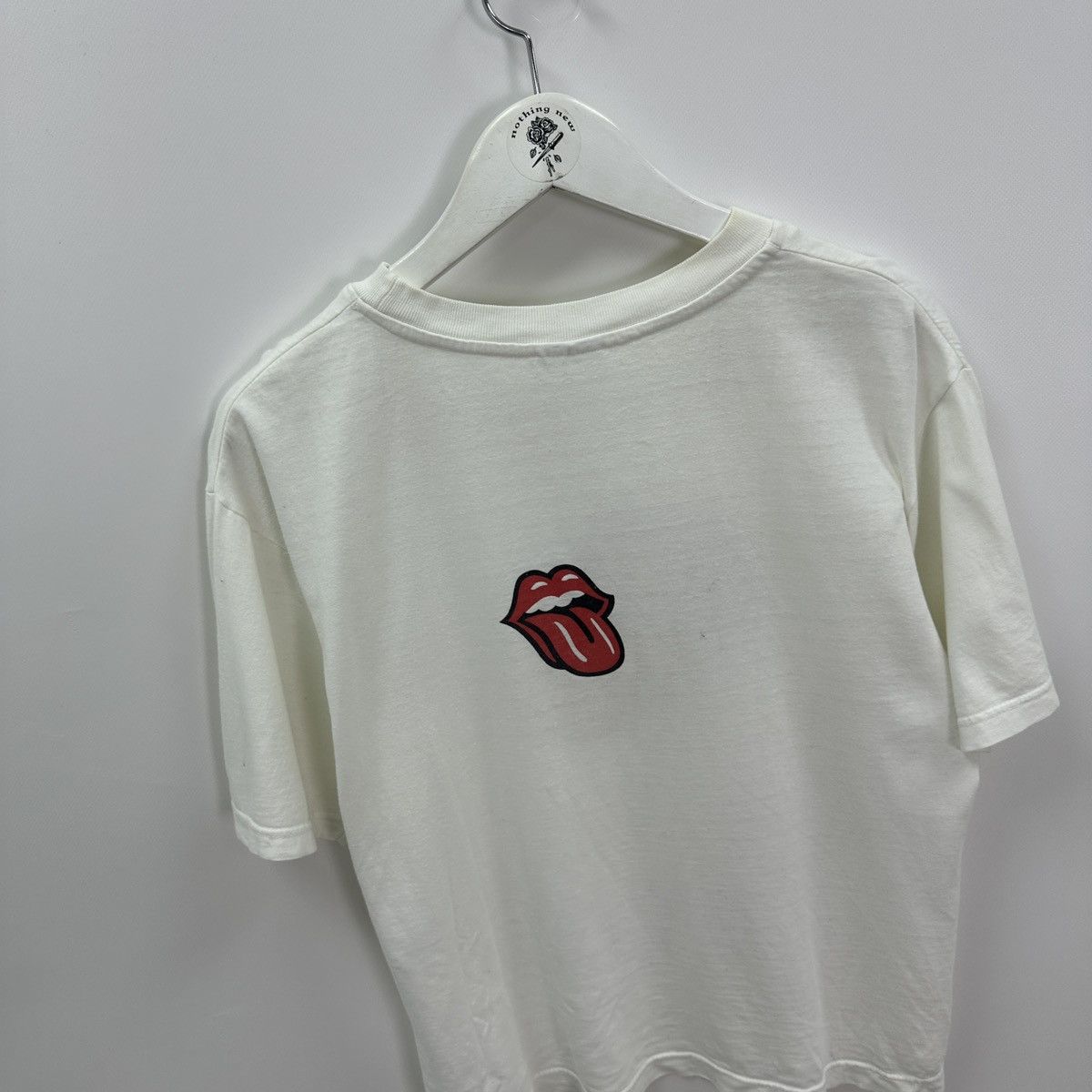 Vintage Vintage 90s Rolling Stones Rock band tee y2k promo white Size US M / EU 48-50 / 2 - 3 Thumbnail