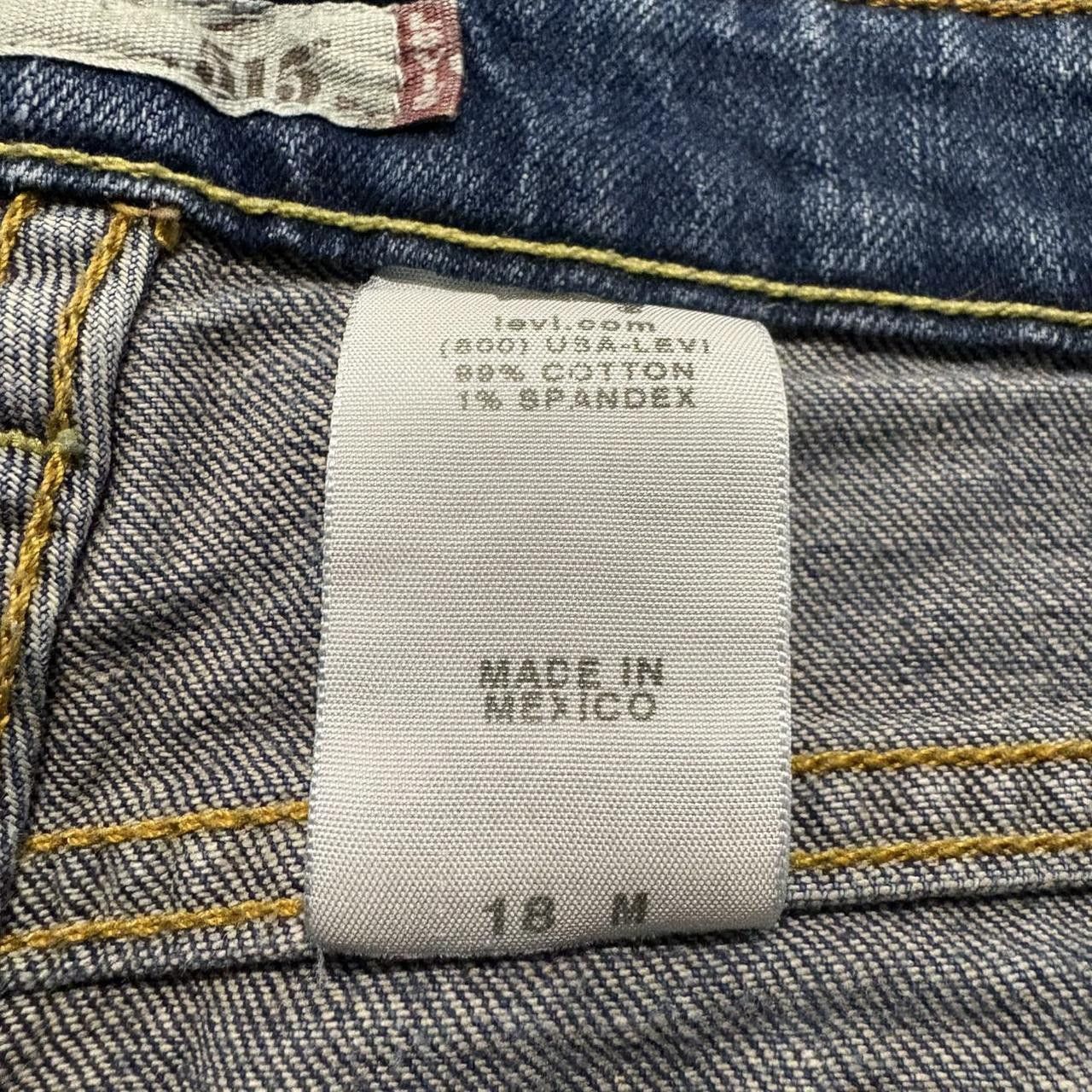 Levi's Crazy Vintage Y2K/2000s Levis Flare Bootcut Streetwear Skater grunge Dark Wash Denim Jeans! Size US 34 / EU 50 - 7 Thumbnail