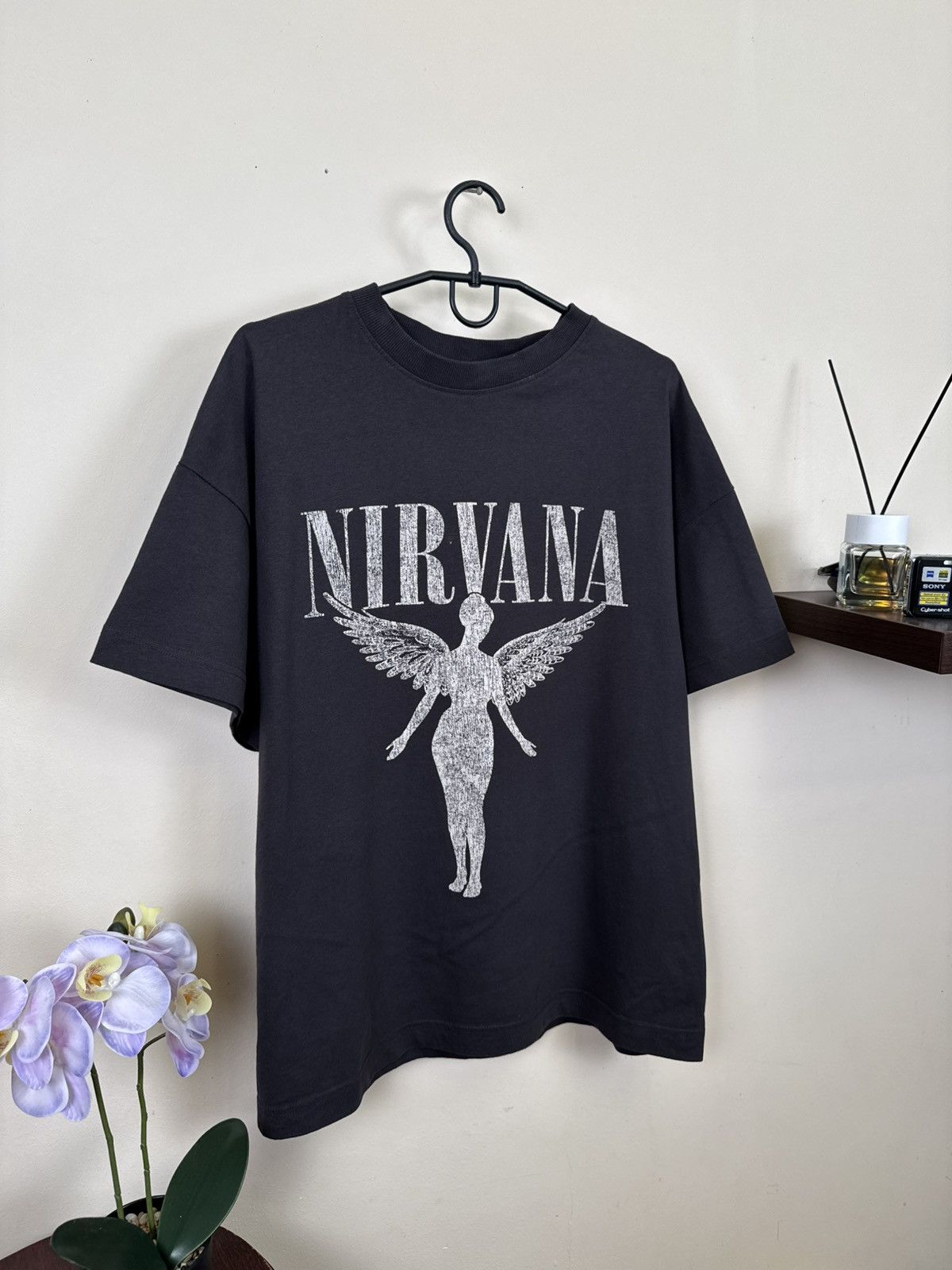 Other Nirvana T shirt In Utero Black Grey Rock Band Kurt Cobain L Size US L / EU 52-54 / 3 - 7 Thumbnail