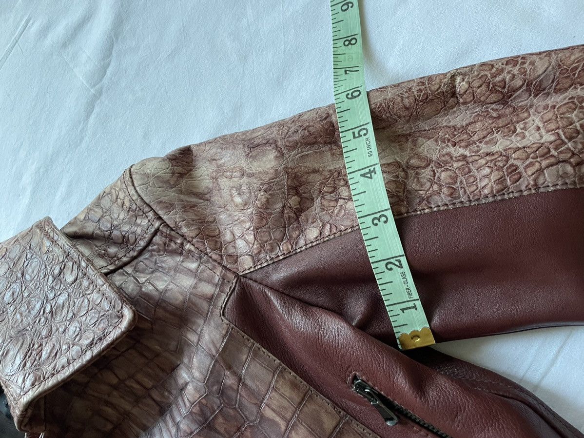 Designer × Diesel Vintage y2k women lather cropped jacket DIESEL Size XS / US 0-2 / IT 36-38 - 23 Thumbnail